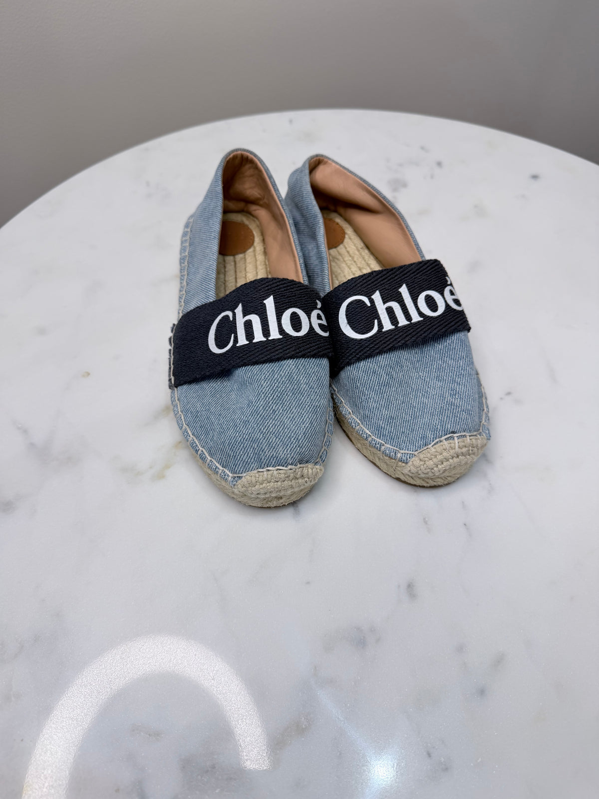 Chloé Children’s Denim Espadrilles – EU 31 / UK 12 – Brand New
