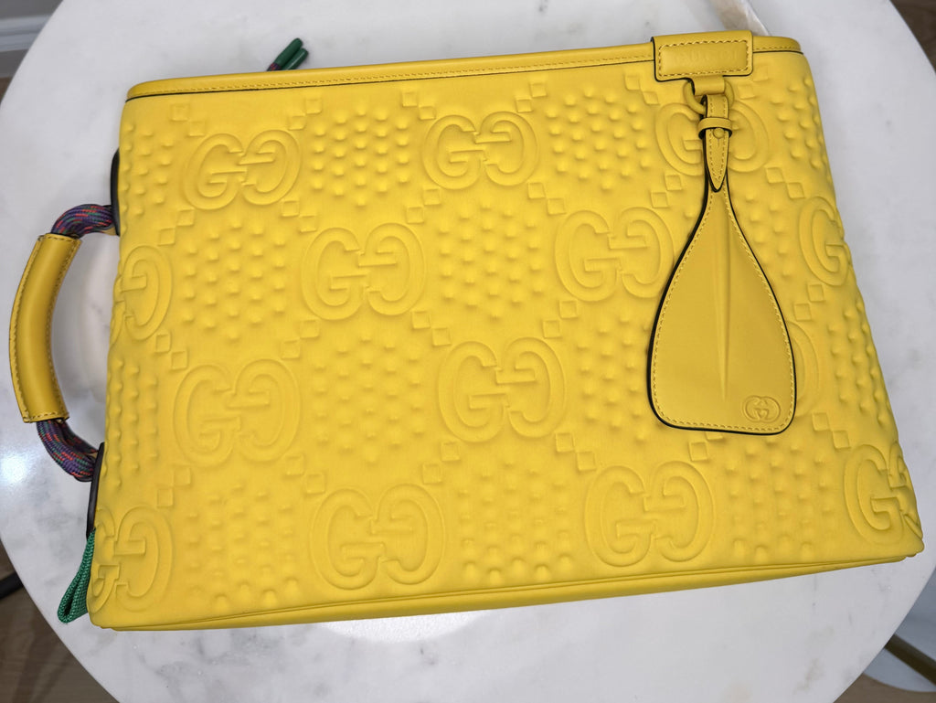 Gucci GG Scuba Pouch / Clutch Bag – Yellow – Brand New