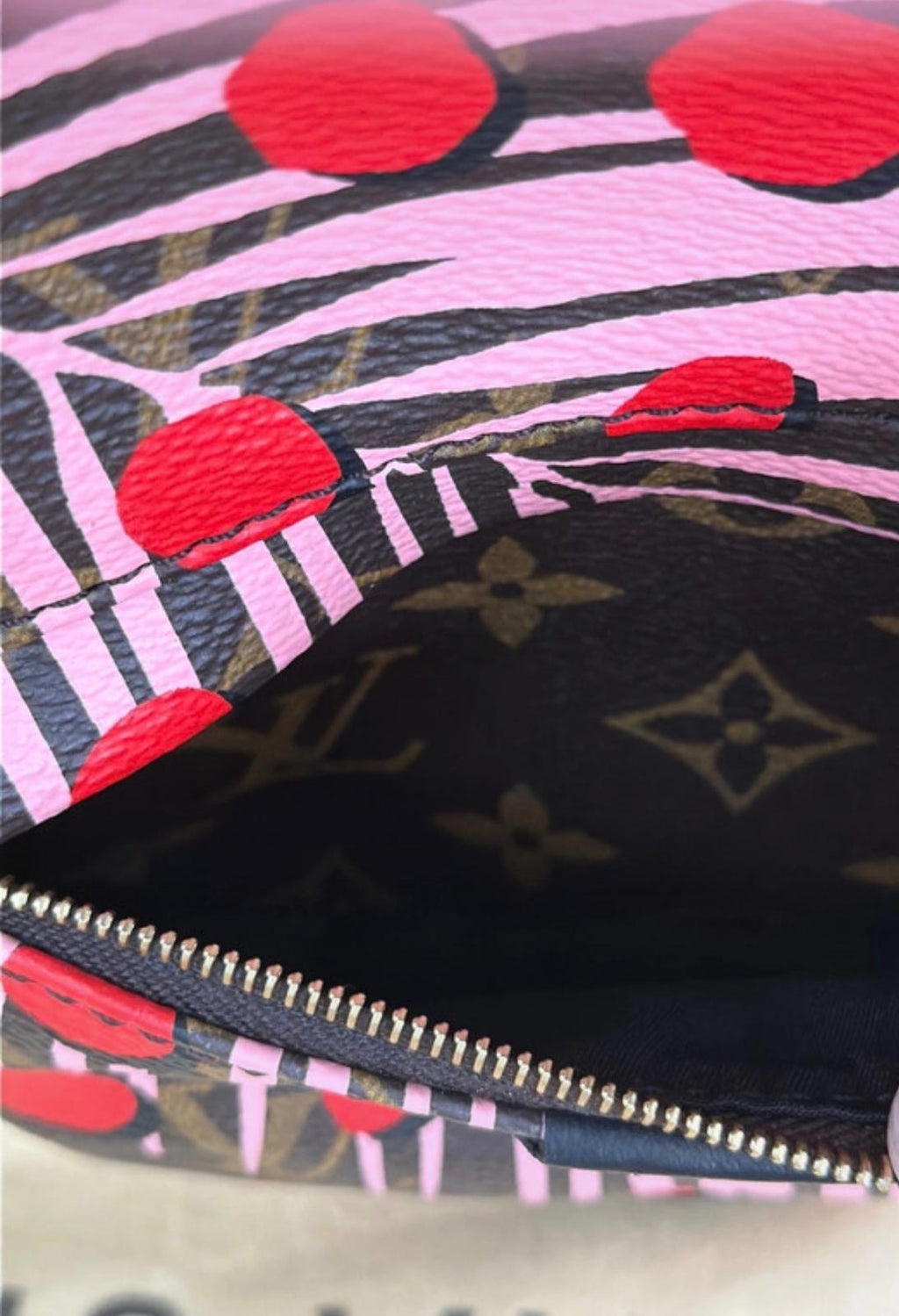 Pre owned Louis Vuitton limited edition jungle spot palm spring backpack