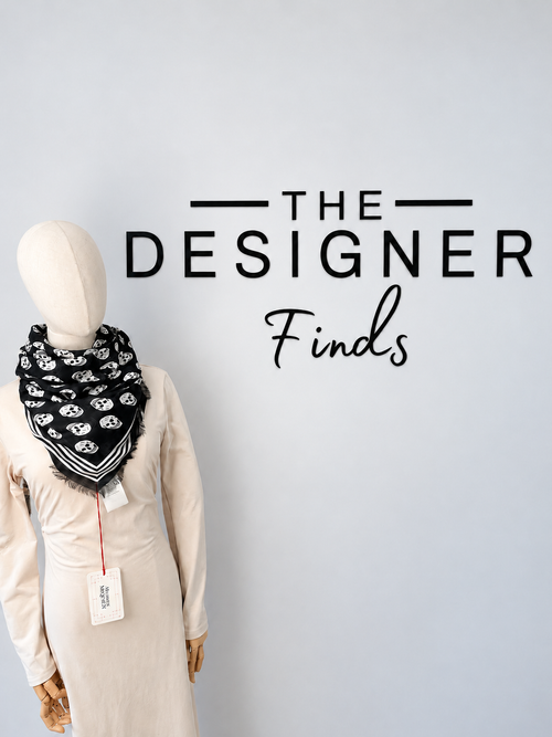Alexander mcqueen biker skull scarf black and white with tags 