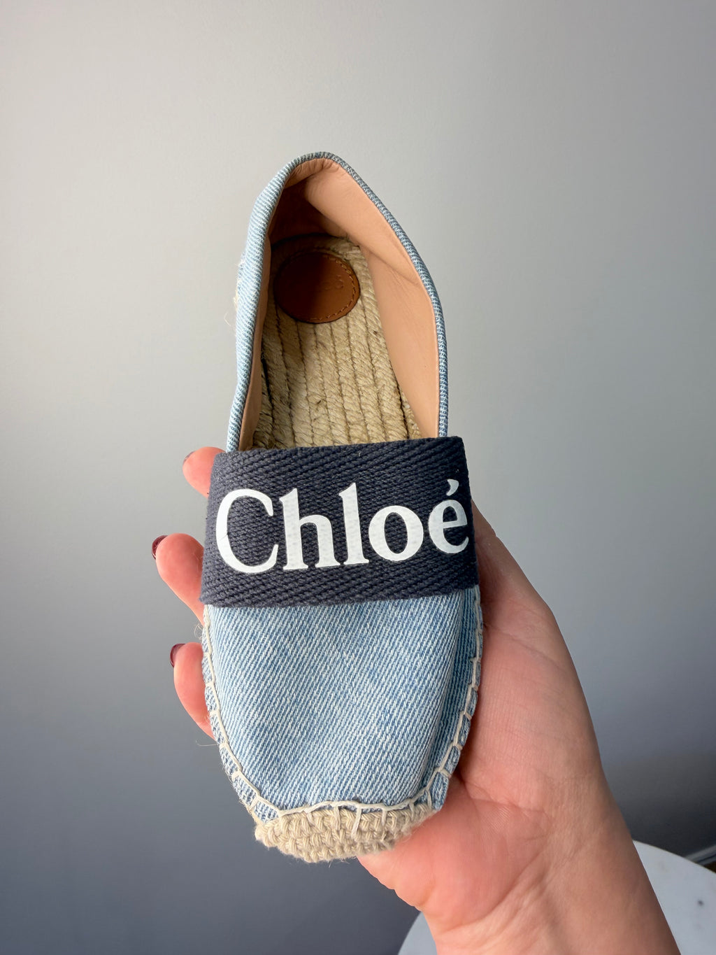 Chloé Children’s Denim Espadrilles – EU 31 / UK 12 – Brand New