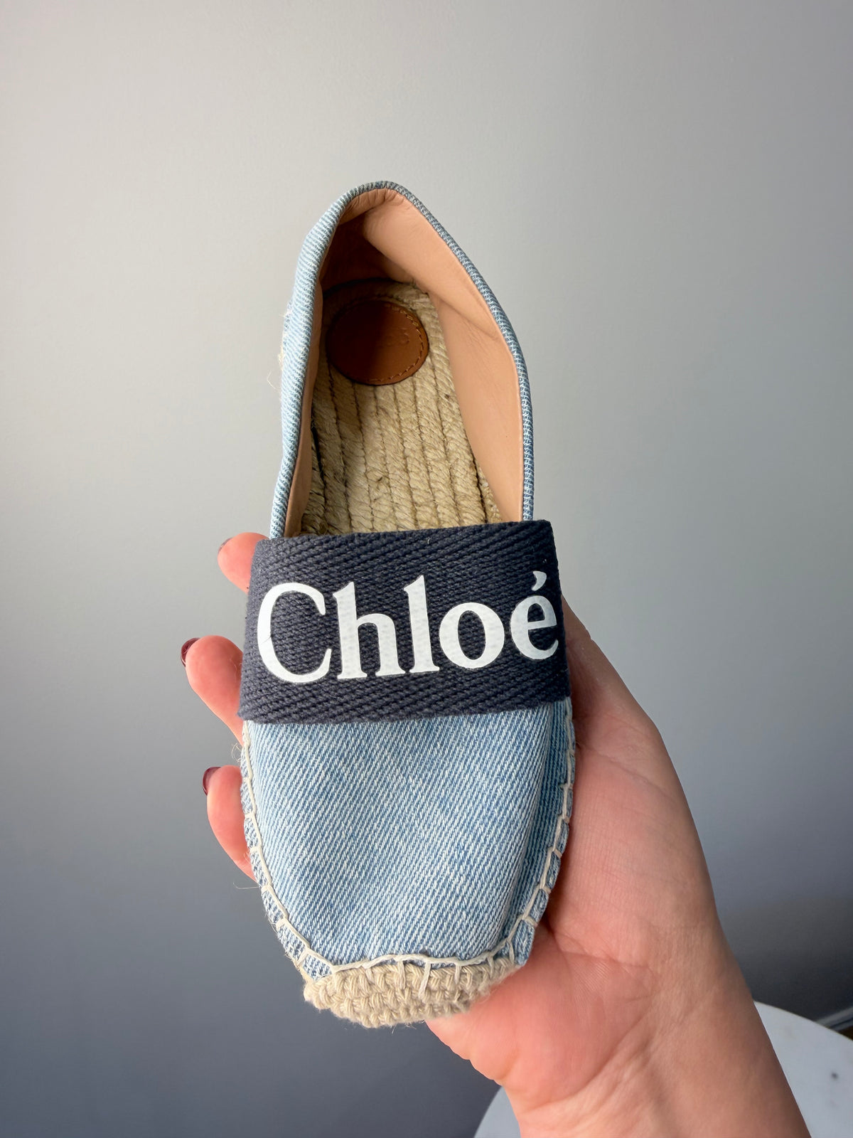 Chloé Children’s Denim Espadrilles – EU 31 / UK 12 – Brand New