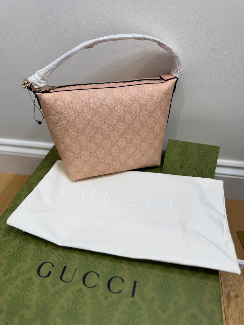 New Gucci Ophidia Super Mini Shoulder Bag Dusty Pink 2024 Designer Bag
