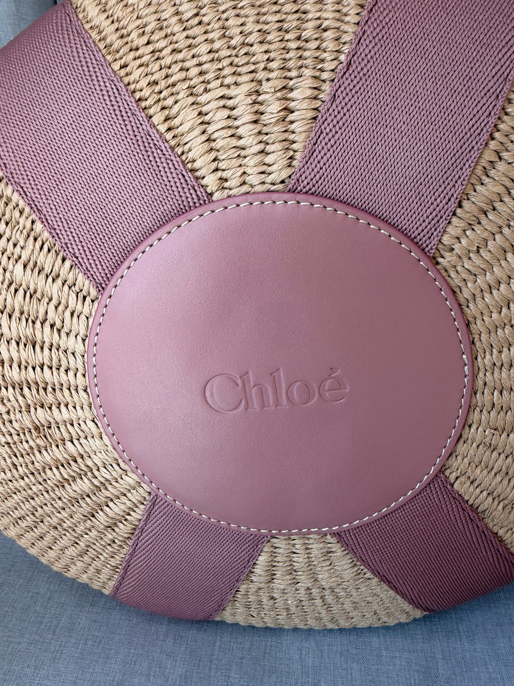 Chloe woody basket bag nougat