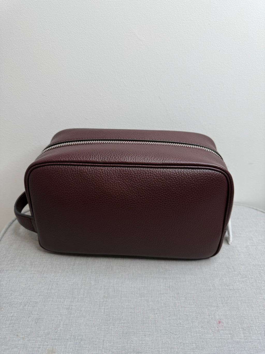 New Mulberry Heritage Unisex Oxblood Leather Washbag
