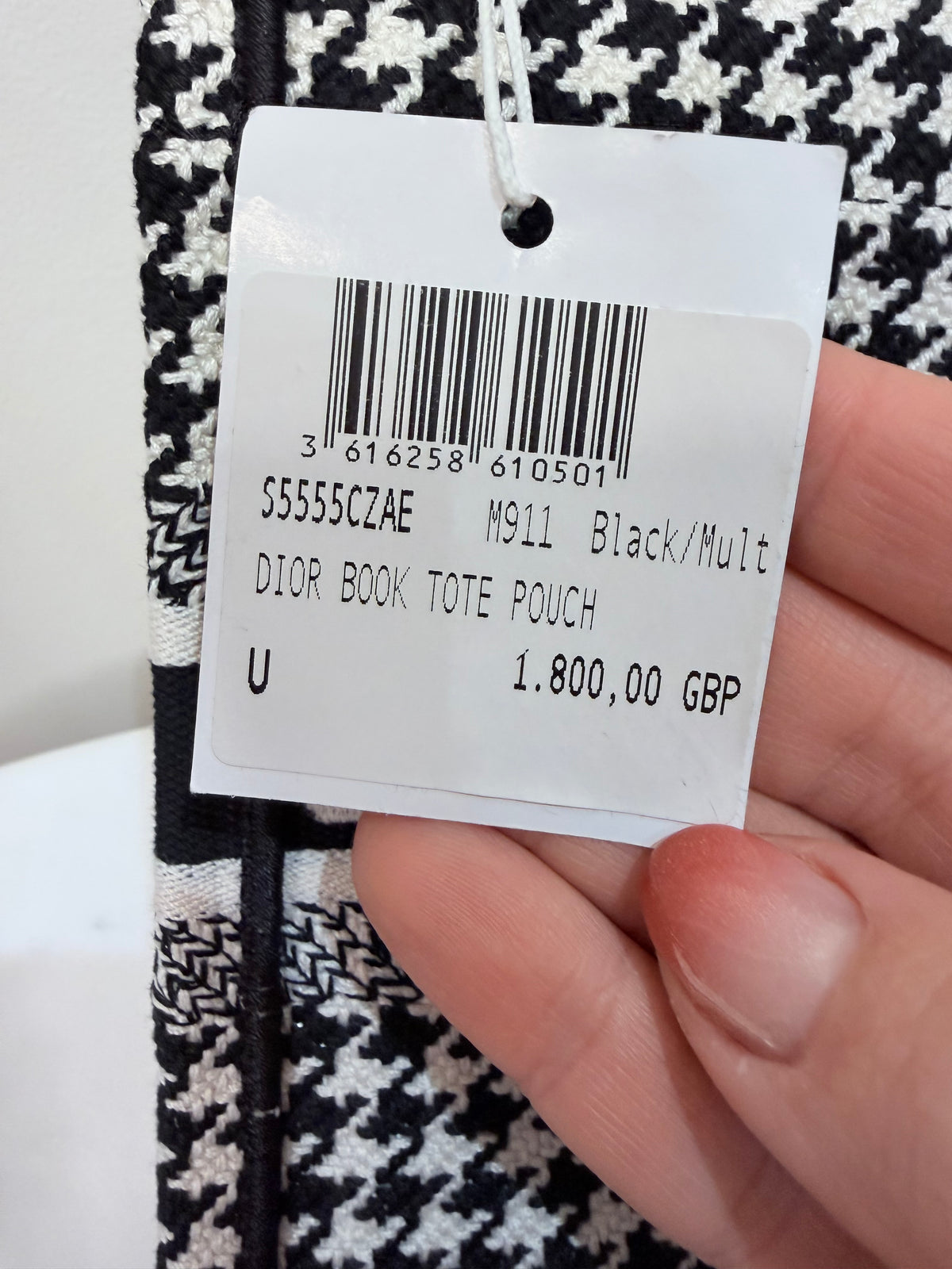 Christian Dior Mini Tote Bag – Black & White – Brand New with Tags