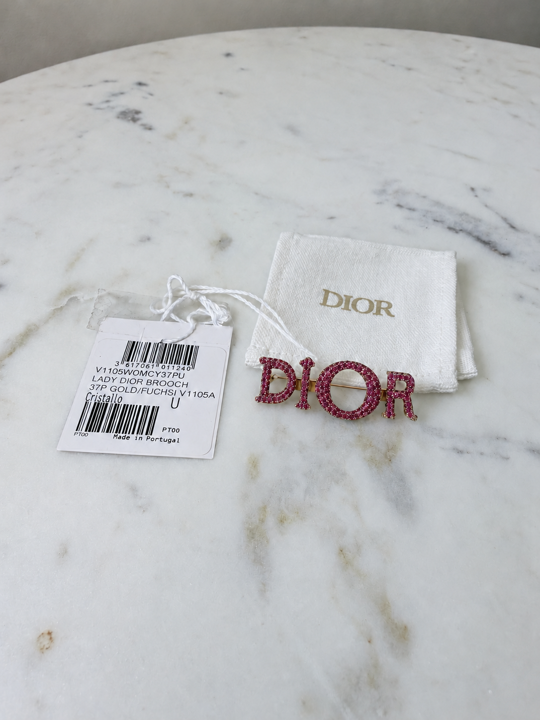 Christian Dior Miss Dior Crystal Brooch – Fuchsia Pink – Brand New with Tags

L