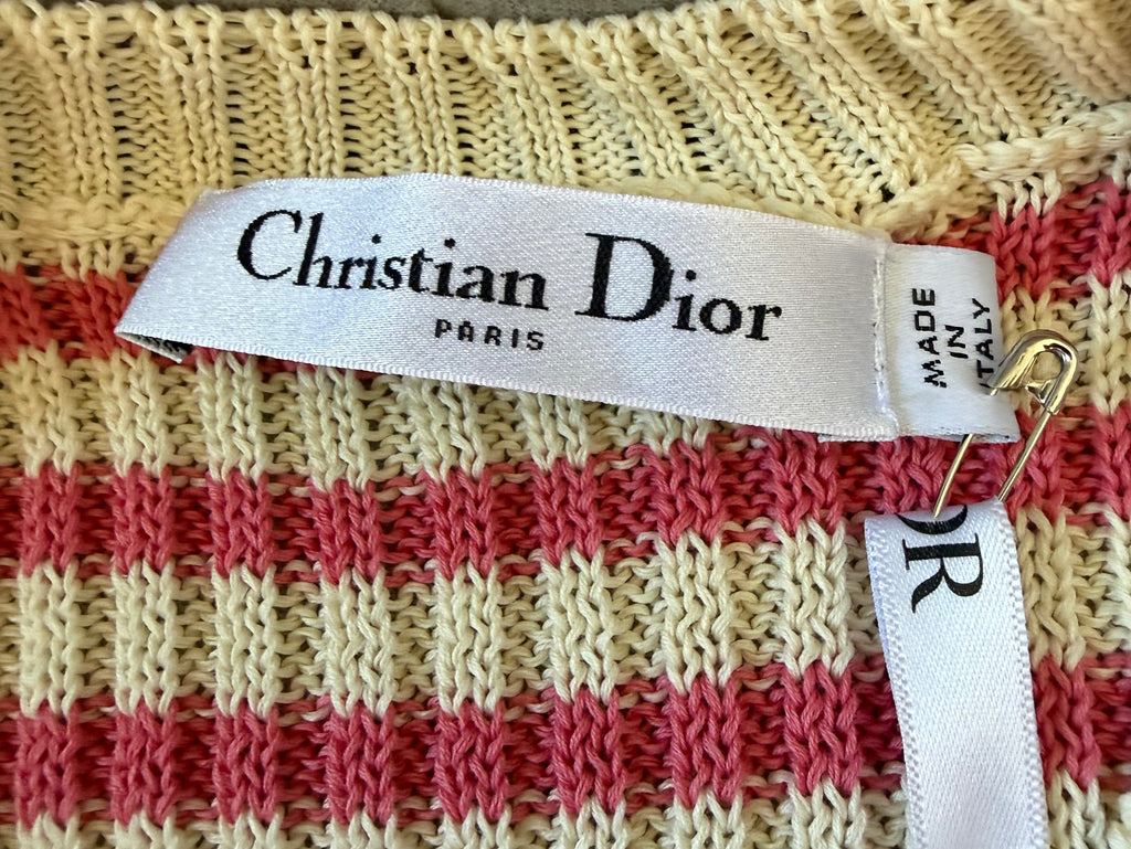 ristian Dior ladies diorever Top pink and ivory 