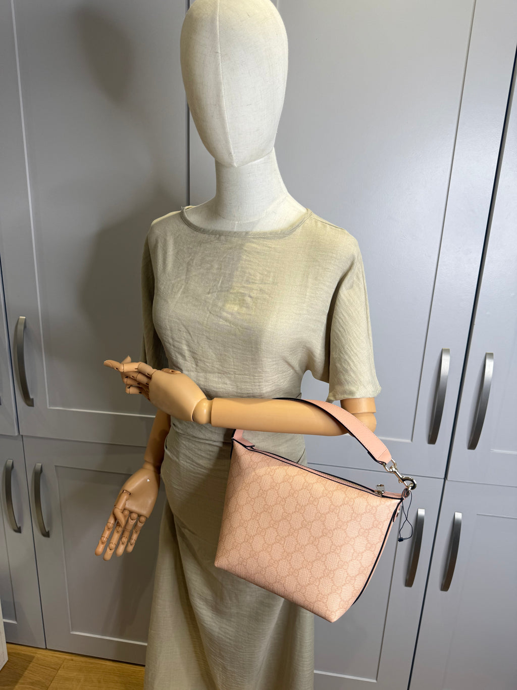 New Gucci Ophidia Super Mini Shoulder Bag Dusty Pink 2024 Designer Bag