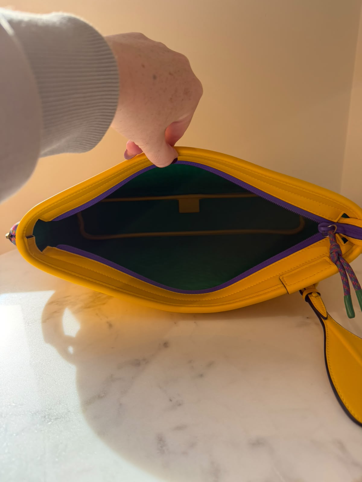 Gucci GG Scuba Pouch / Clutch Bag – Yellow – Brand New
