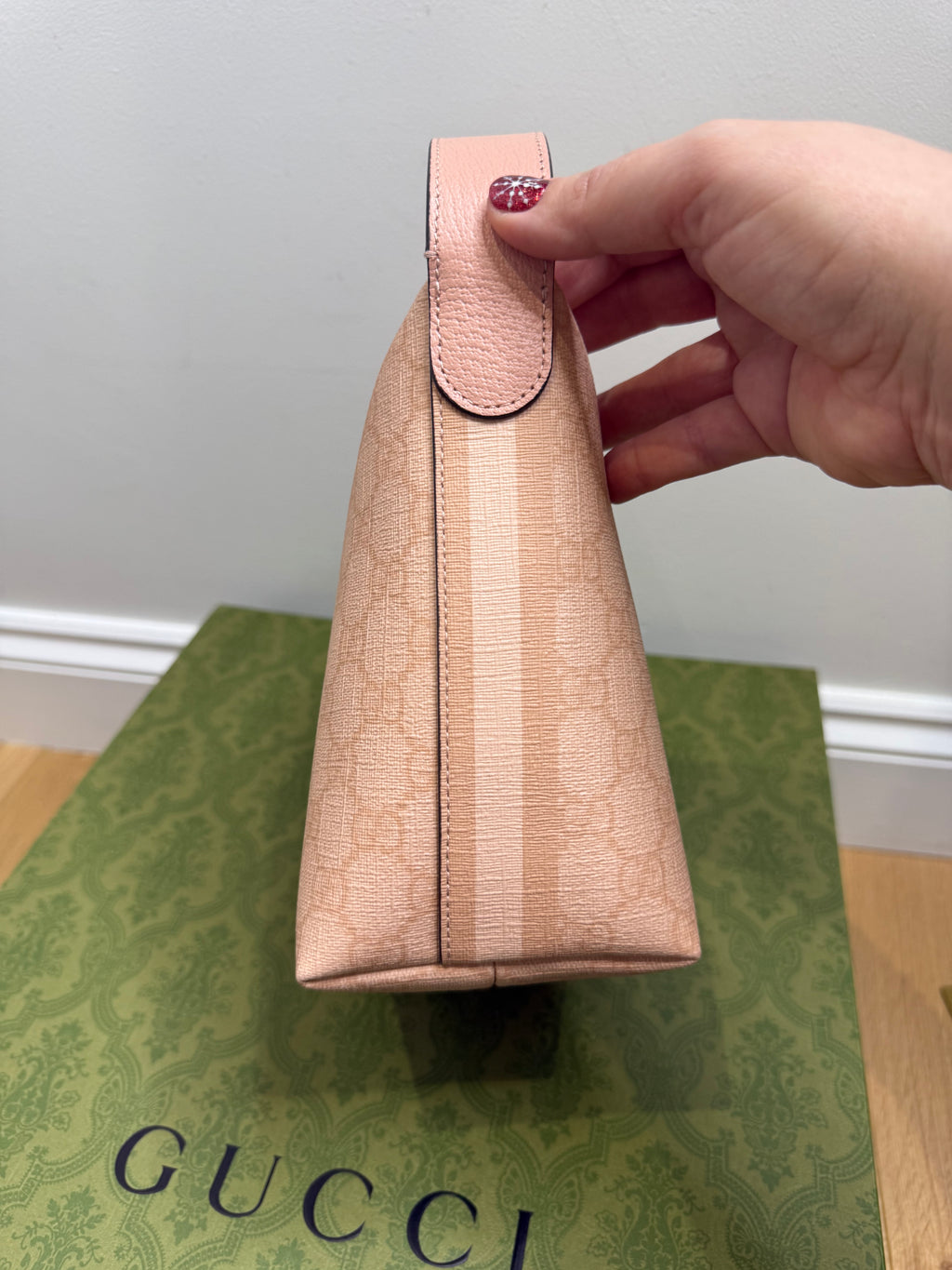 New Gucci Ophidia Super Mini Shoulder Bag Dusty Pink 2024 Designer Bag