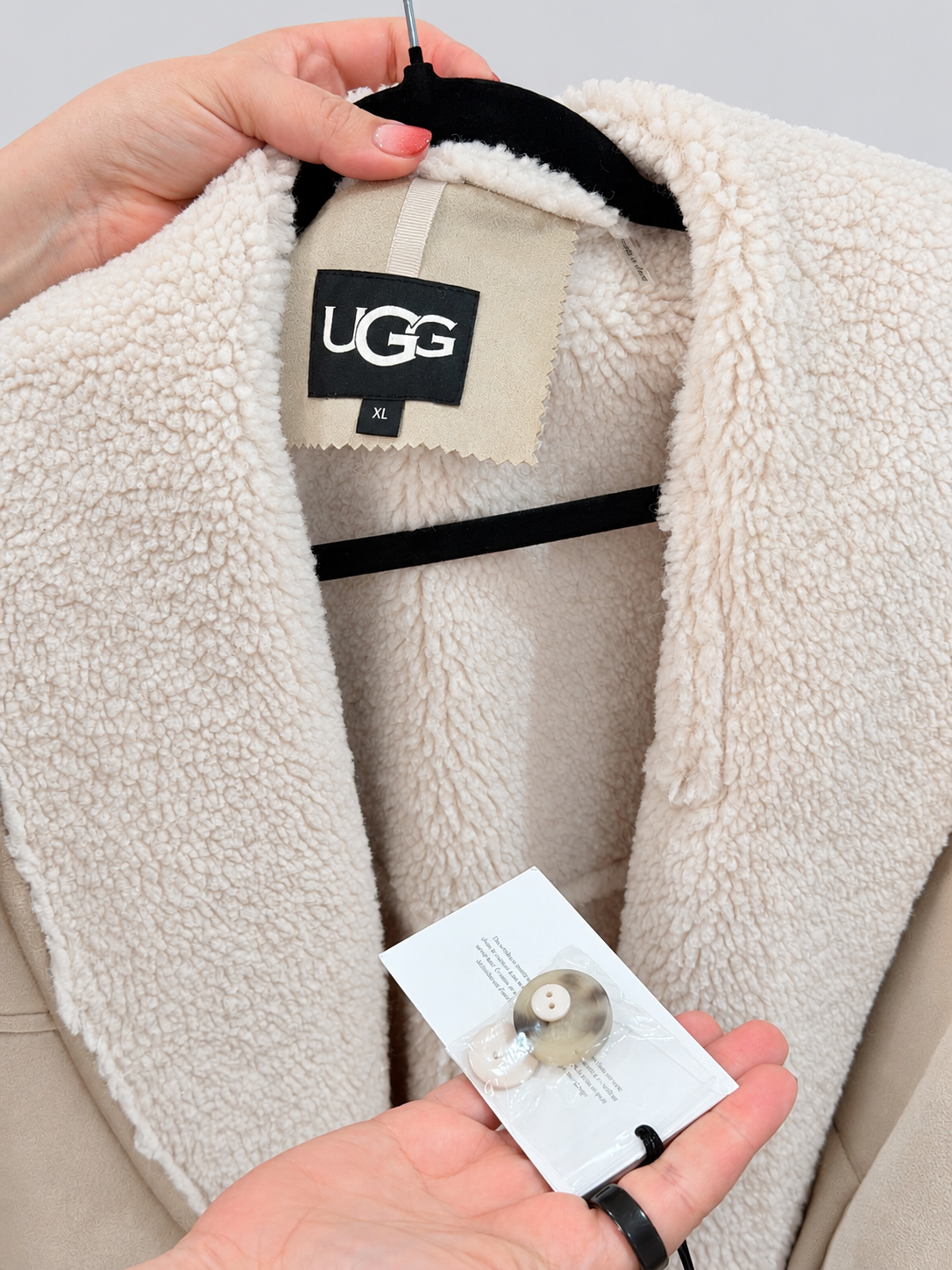 UGG Mindy LuxeFluff Faux Shearling Jacket – XL – Brand New with Tags