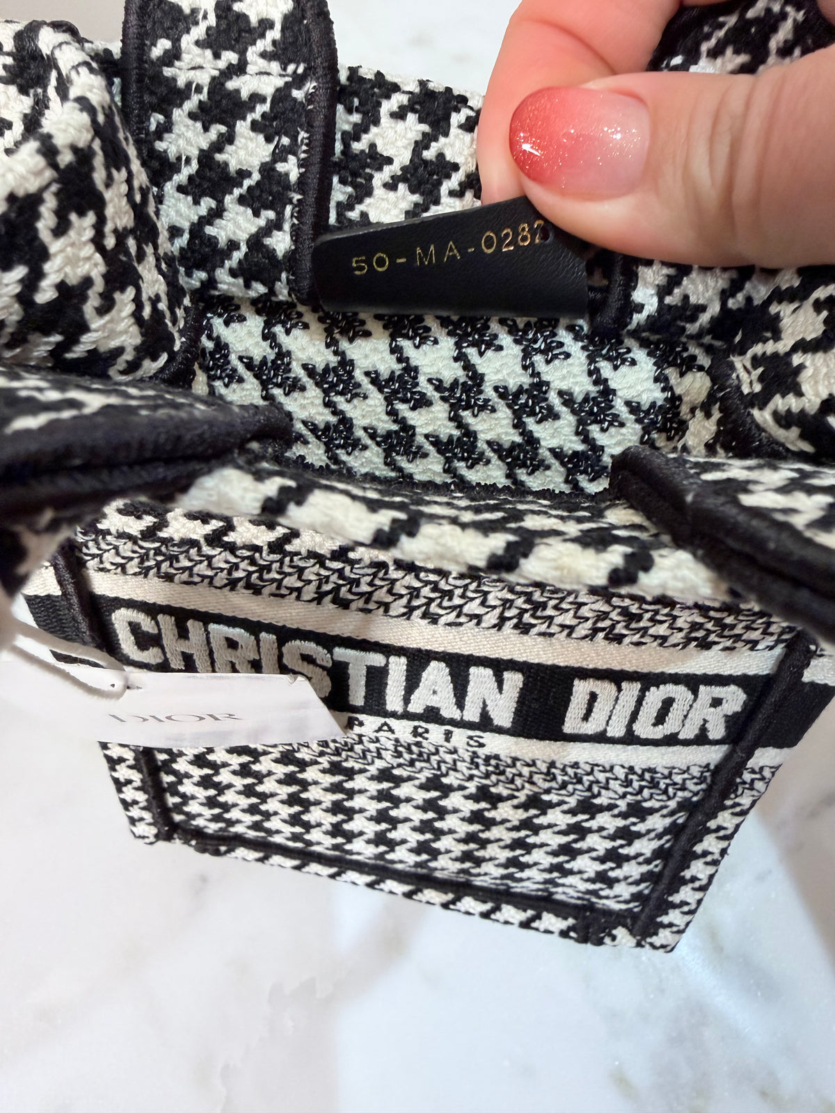 Christian Dior Mini Tote Bag – Black & White – Brand New with Tags