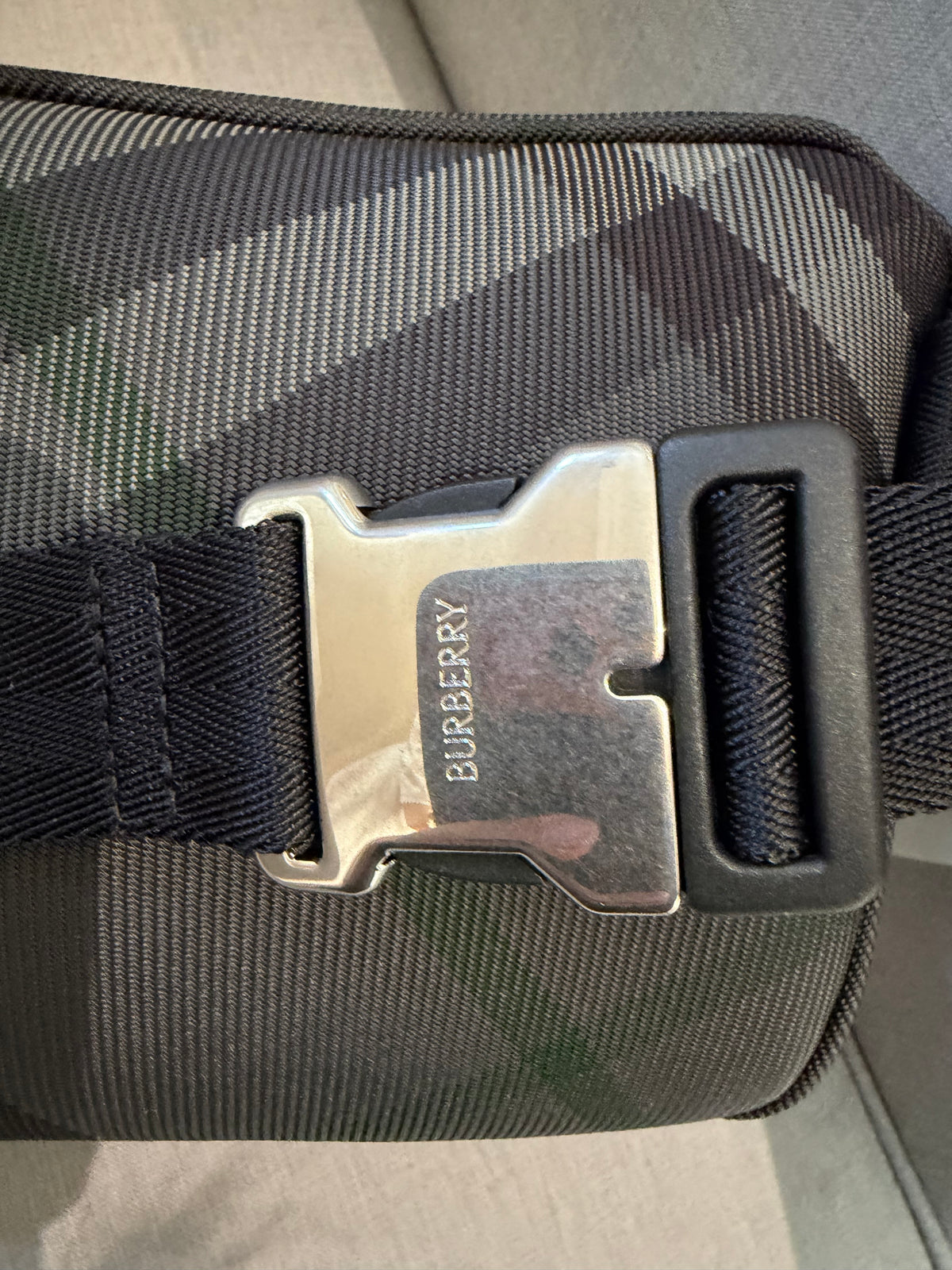 Burberry Men’s Check Belt Bag - Brand New