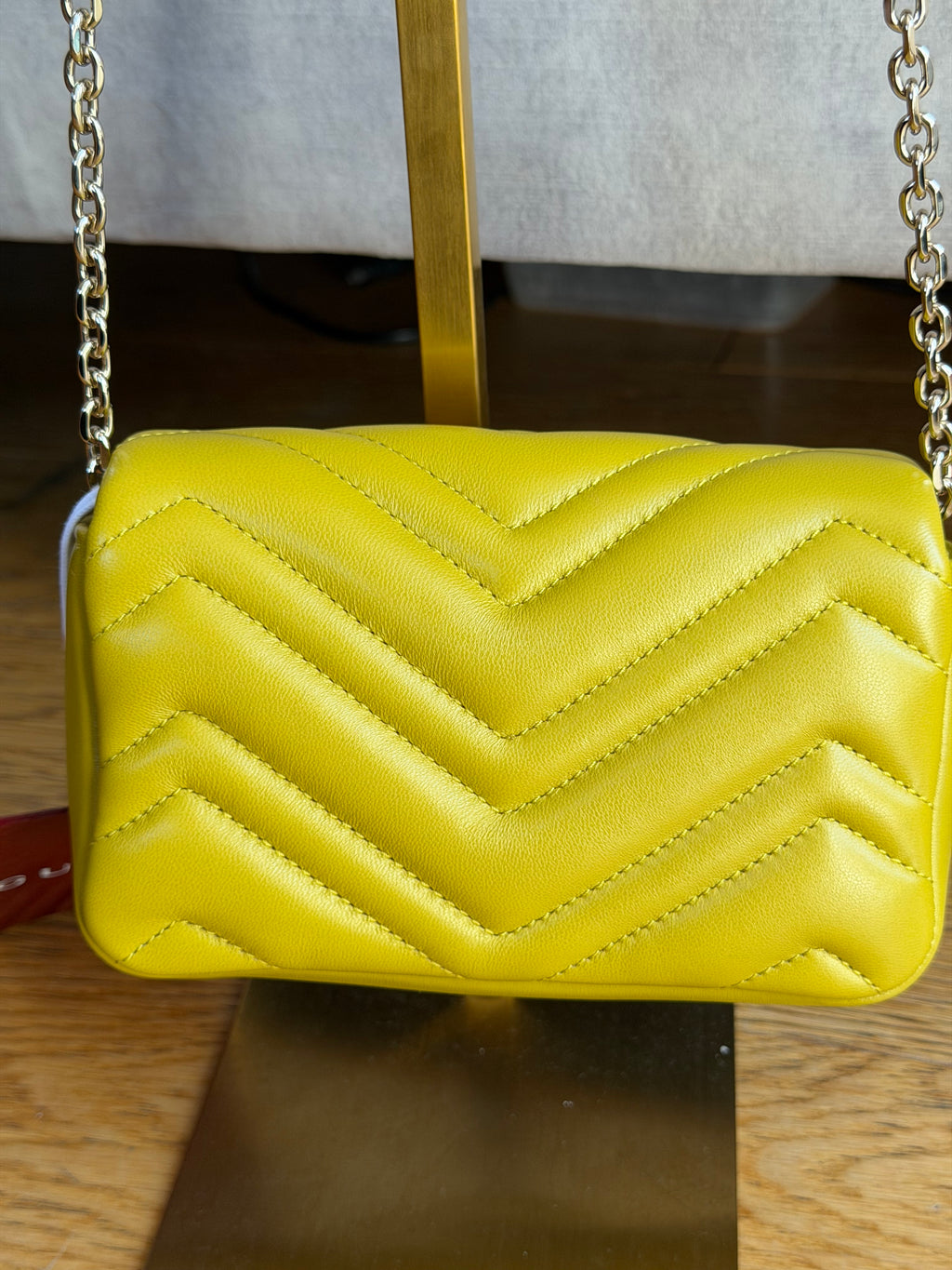Brand new Gucci super mini Marmont bag in yellow