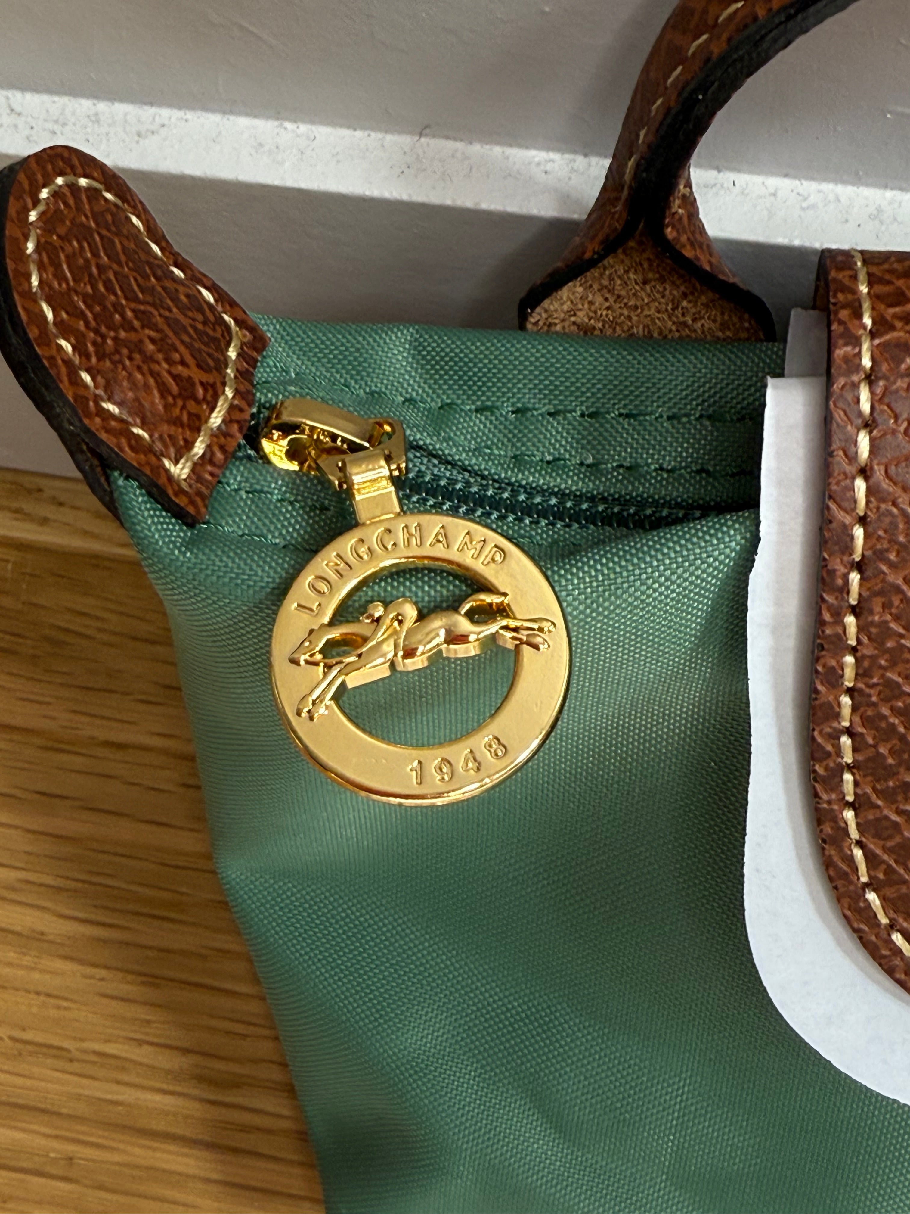 New Longchamp Le Pilate Top Handle Mini Bag In Green
