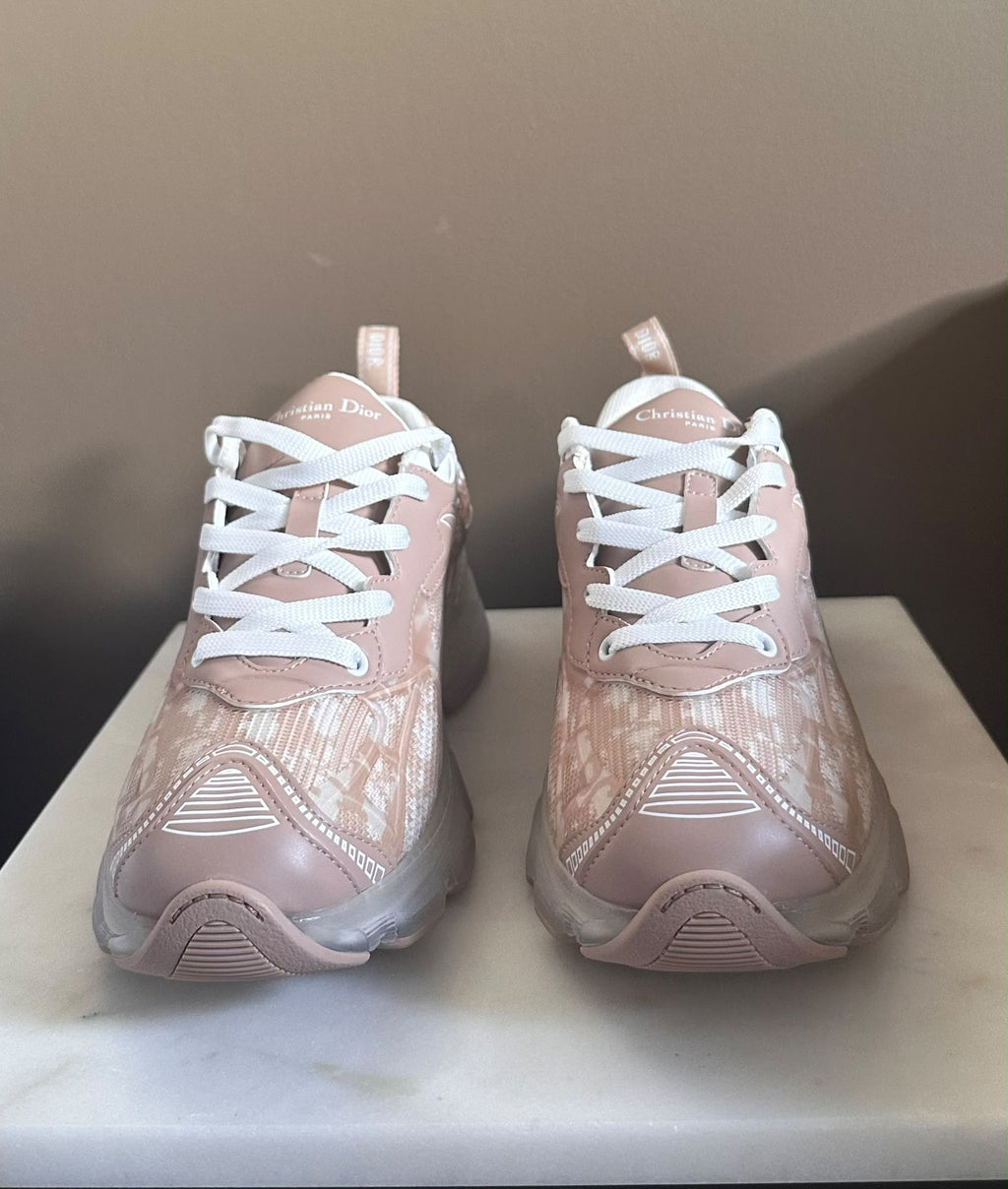Christian Dior Oblique Jacquard Trainers – Pink – EU 40 / UK 7– Brand New in Box