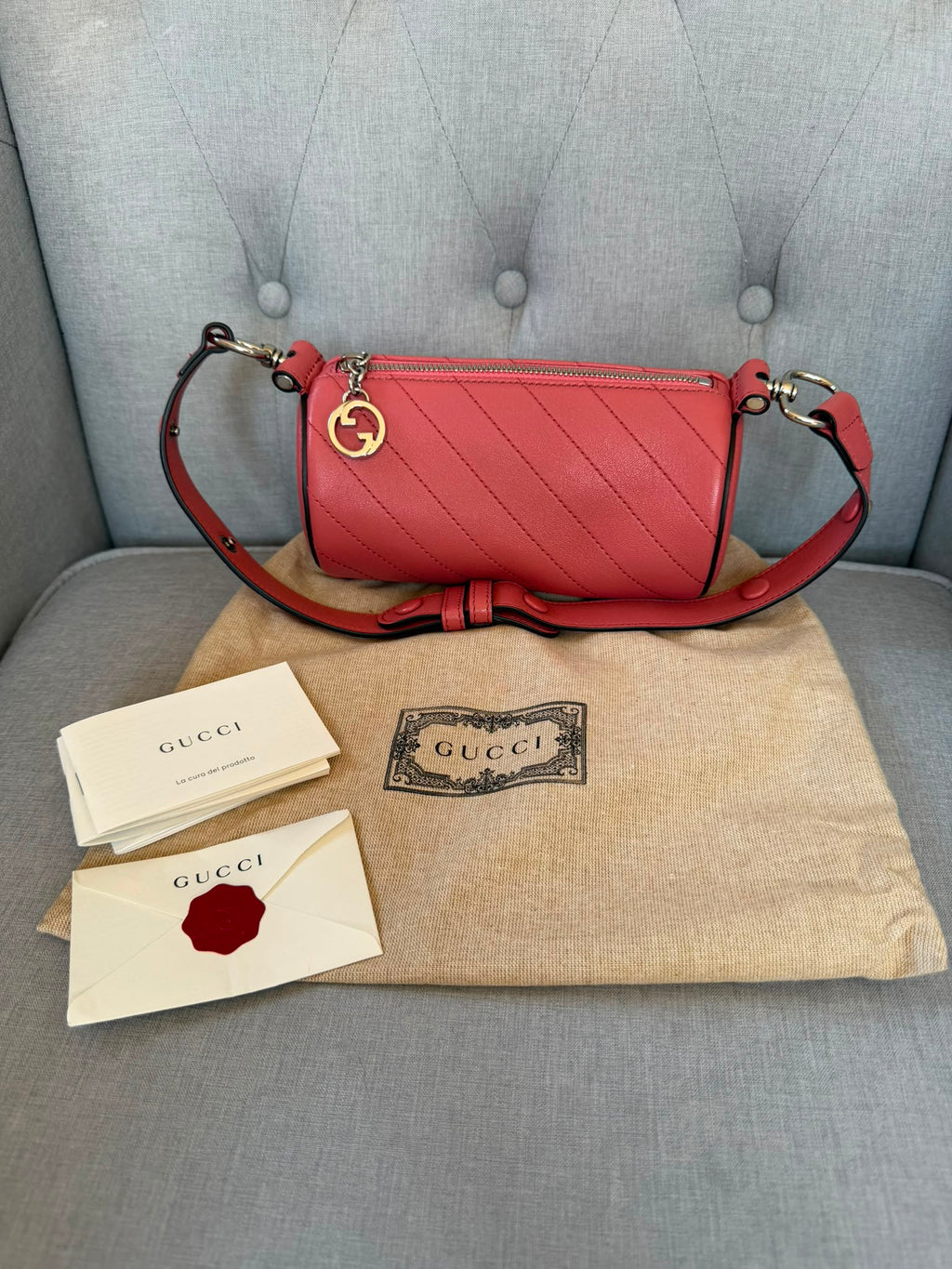 Gucci Blondie Mini Barrel Shoulder Bag