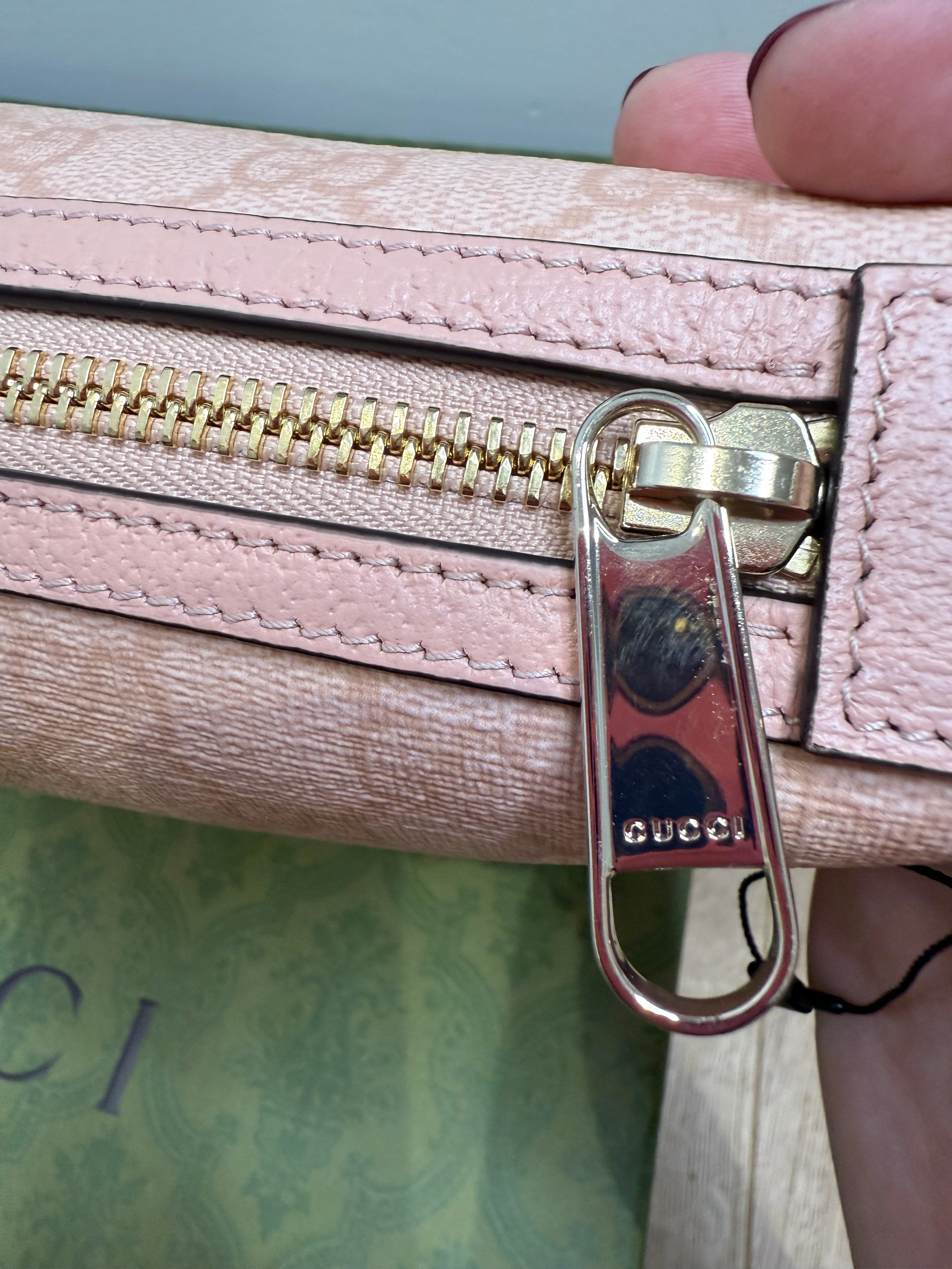 New Gucci Ophidia Super Mini Shoulder Bag Dusty Pink 2024 Designer Bag