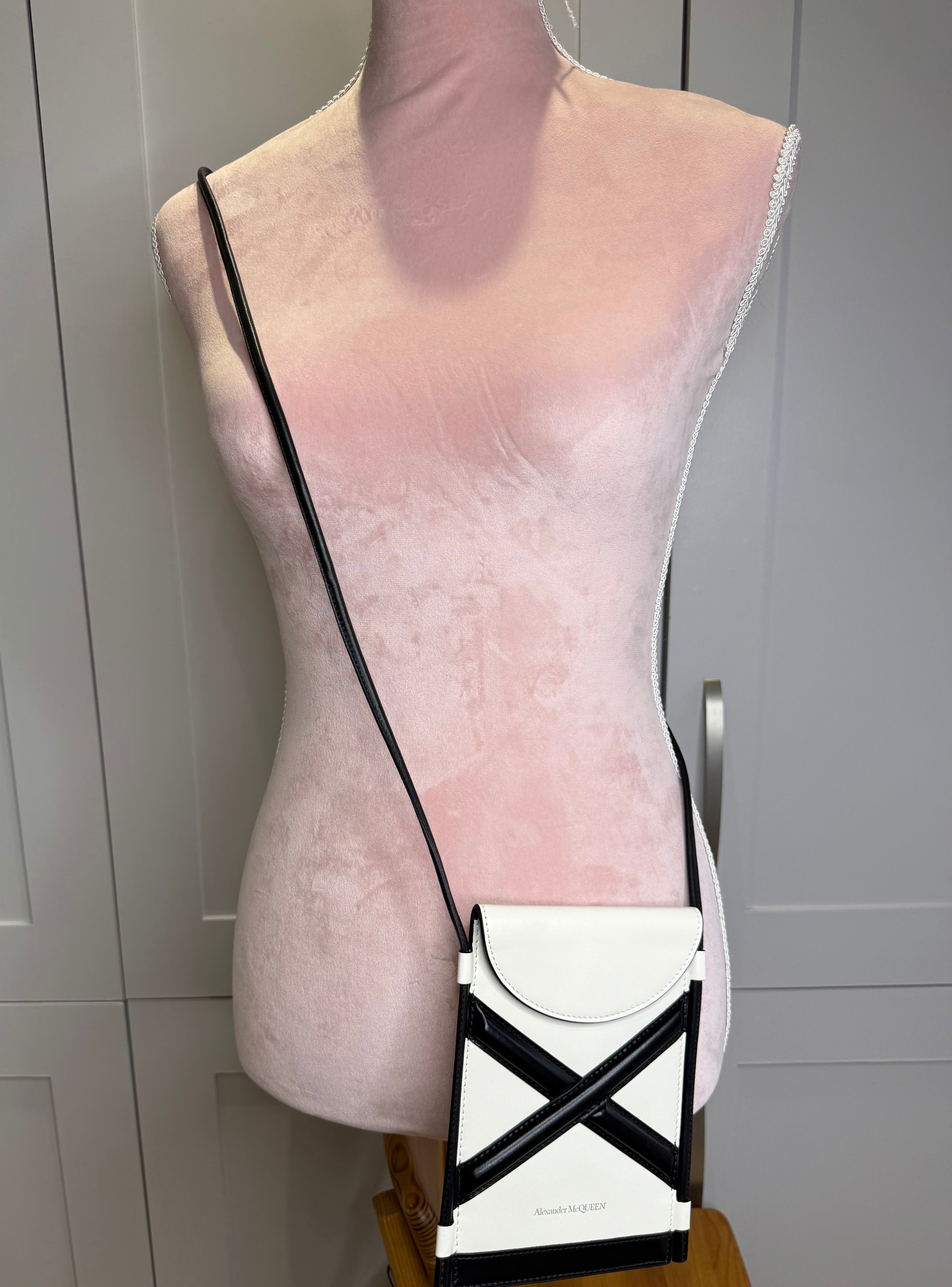 Alexander McQueen The Curve Micro Crossbody Phone Pouch Bag