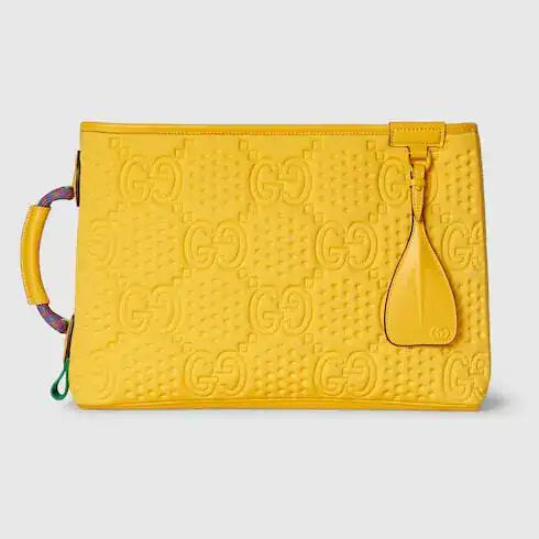Gucci GG Scuba Pouch / Clutch Bag – Yellow 