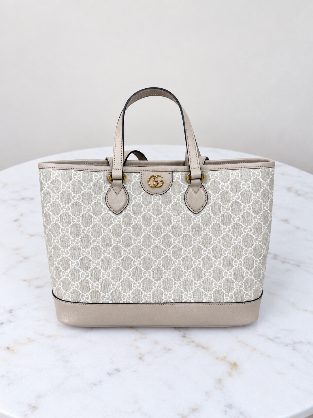 Gucci Ophidia Small Tote Bag – Beige and Cream – Brand New