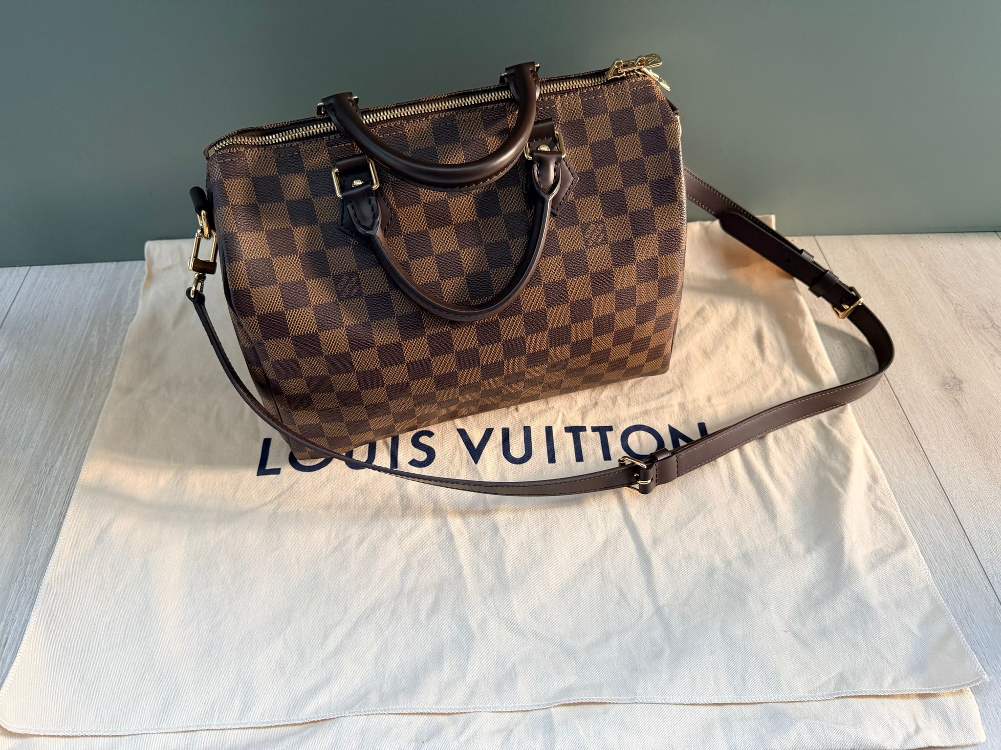 Louis Vuitton Speedy Bandoulière 30 In Damier Ebene