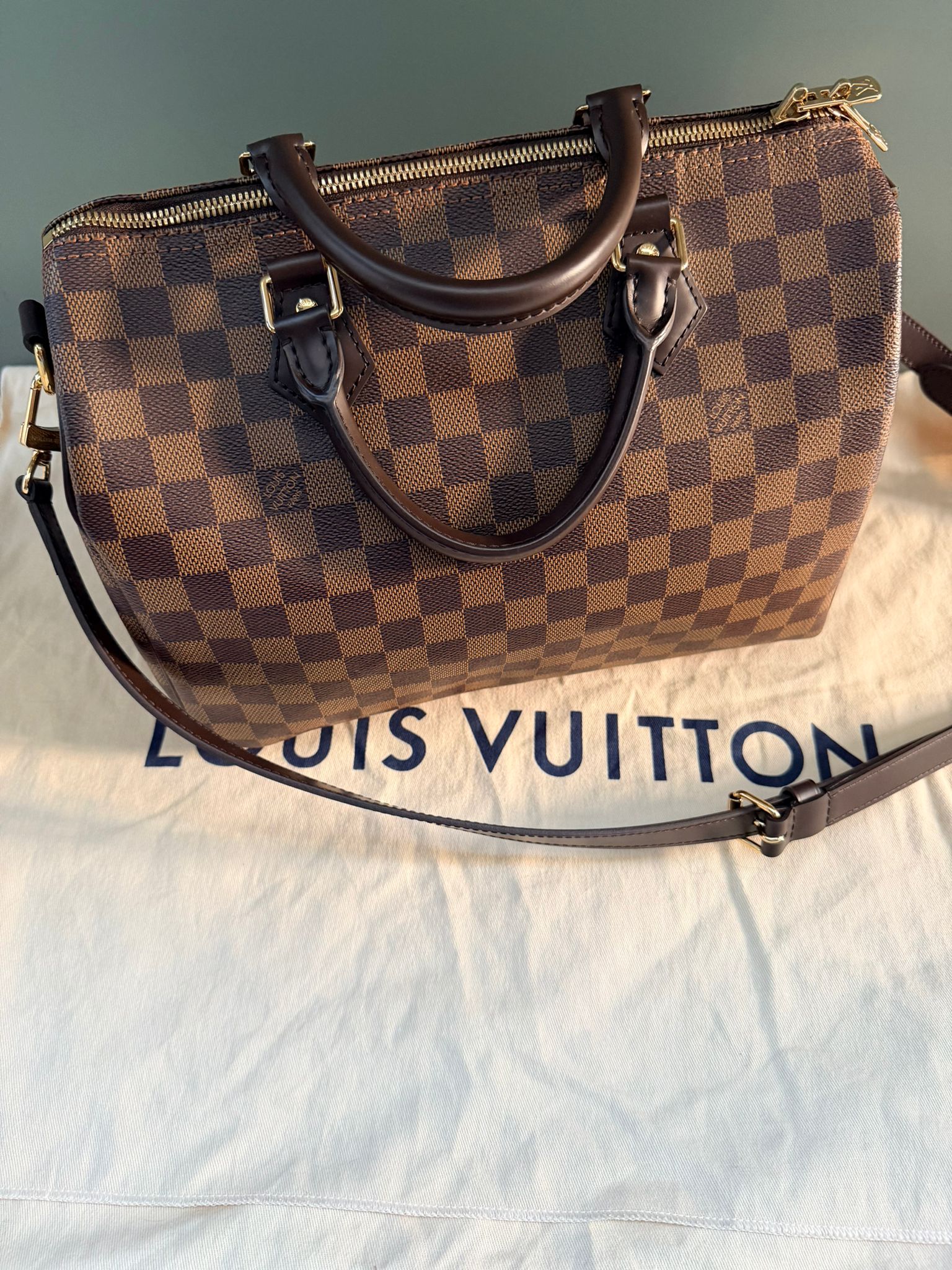 Louis Vuitton Speedy Bandoulière 30 In Damier Ebene