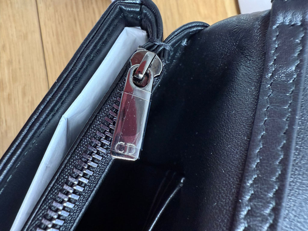 New Christian Dior Calfskin Macrocannage Mini Caro Bag