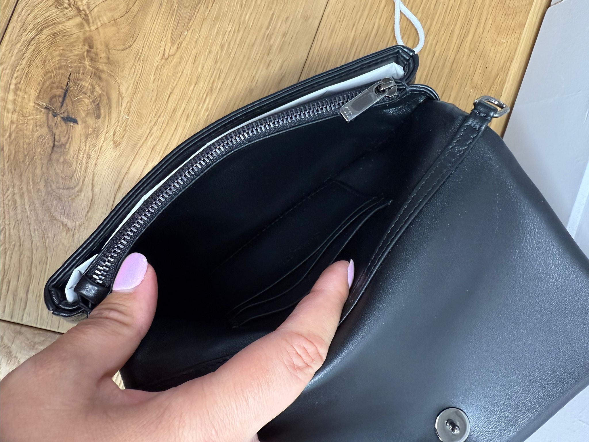 New Christian Dior Calfskin Macrocannage Mini Caro Bag