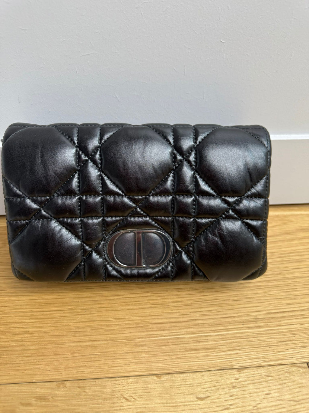 New Christian Dior Calfskin Macrocannage Mini Caro Bag