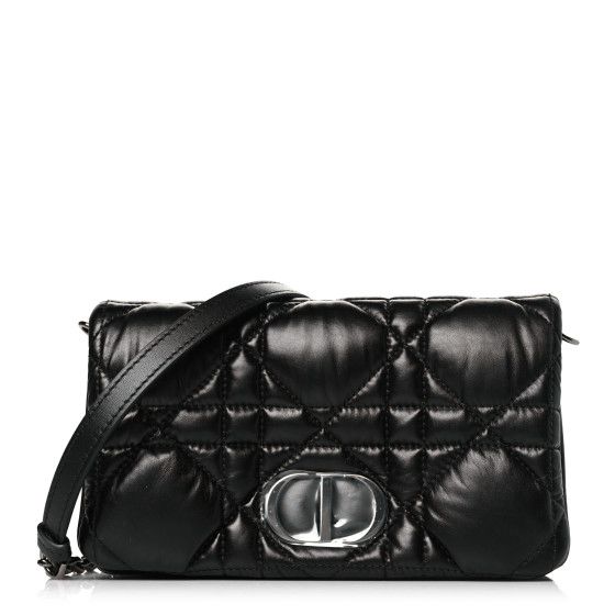 New Christian Dior Calfskin Macrocannage Mini Caro Bag