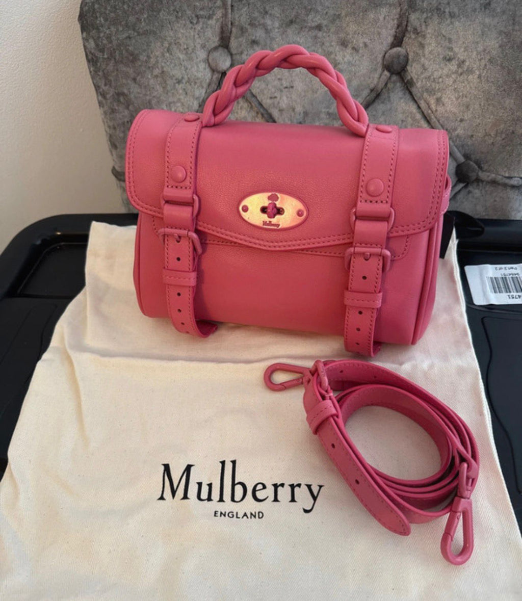 New Mulberry Mini Alexa Bag in Geranium Pink