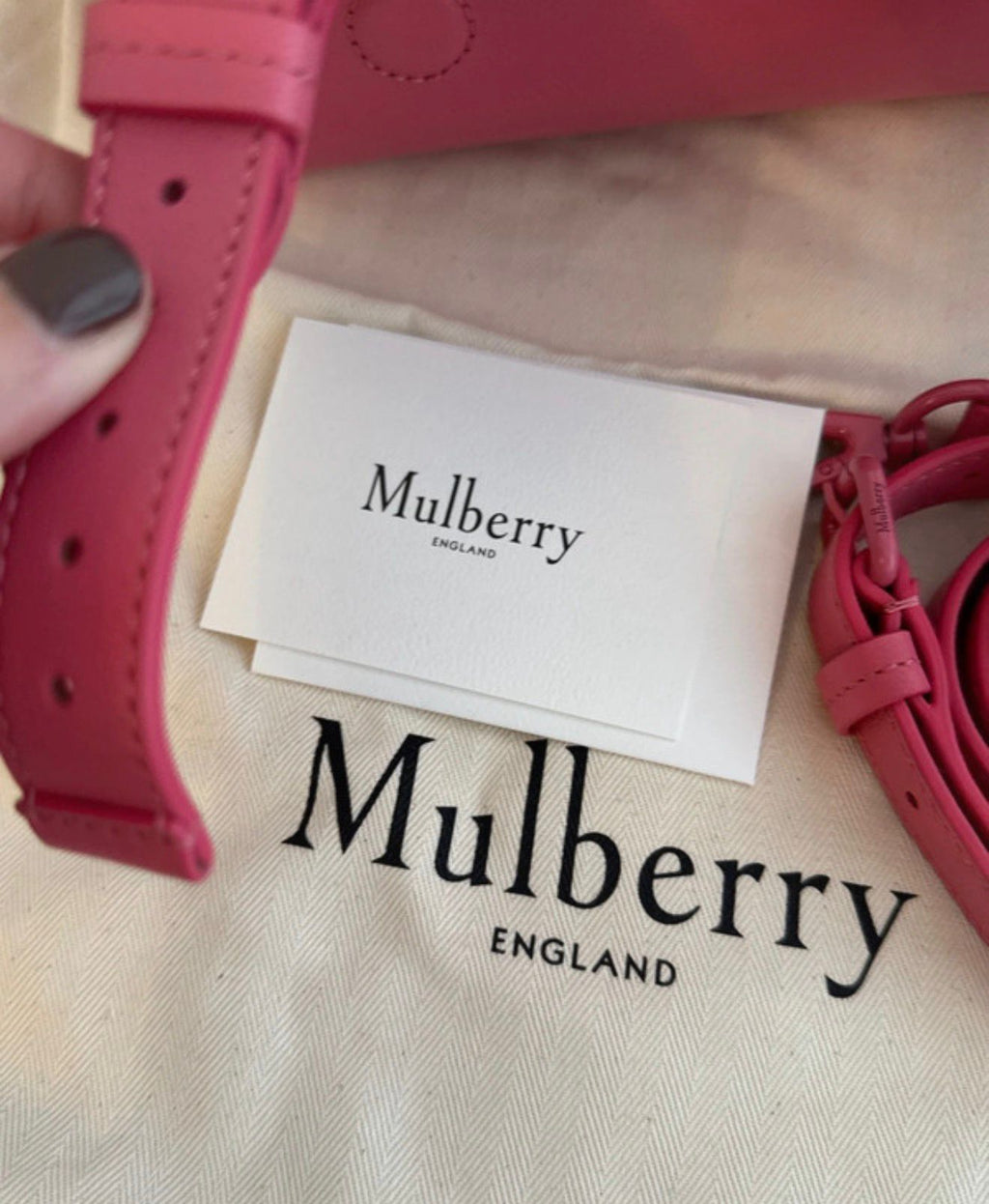 New Mulberry Mini Alexa Bag in Geranium Pink