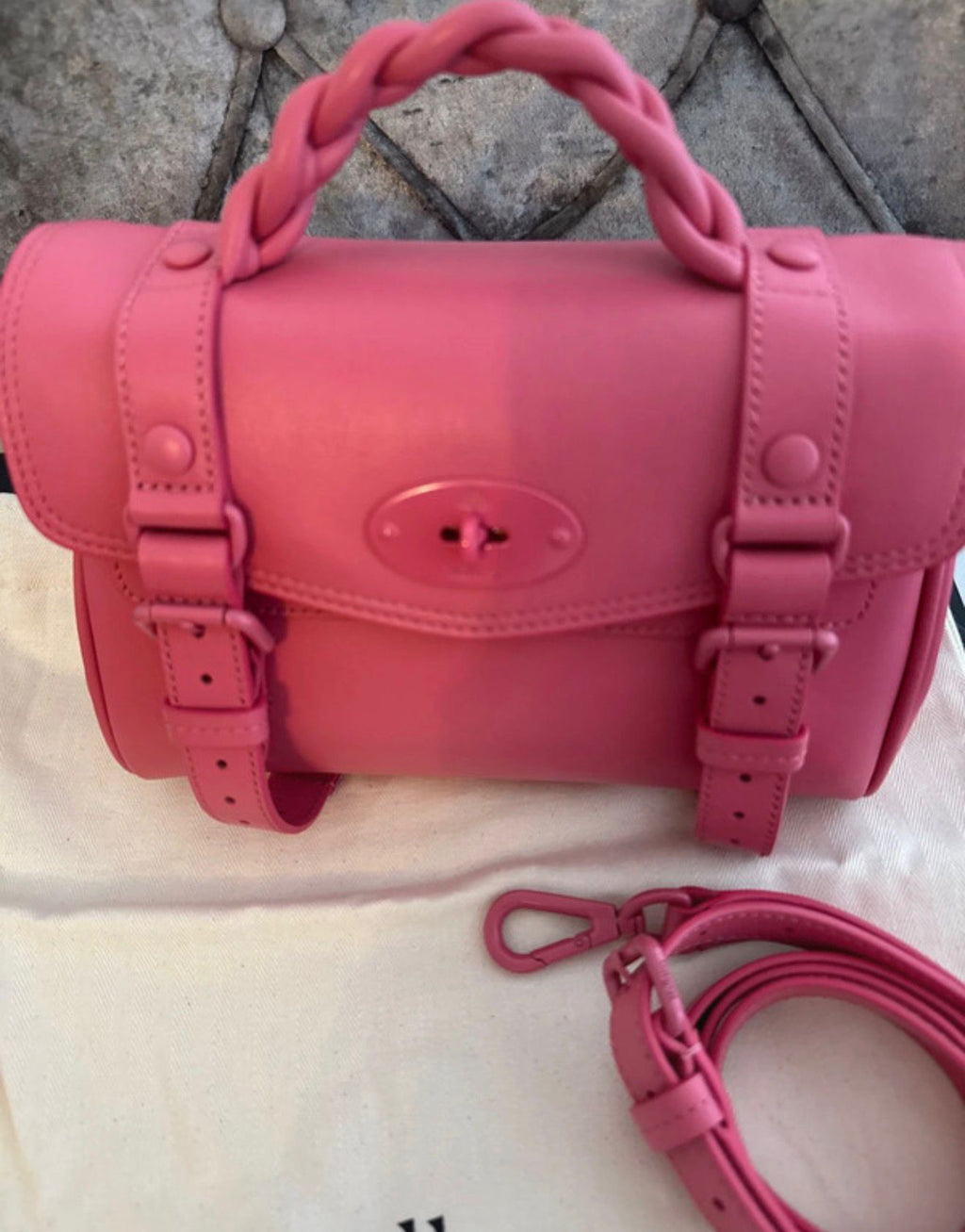 New Mulberry Mini Alexa Bag in Geranium Pink