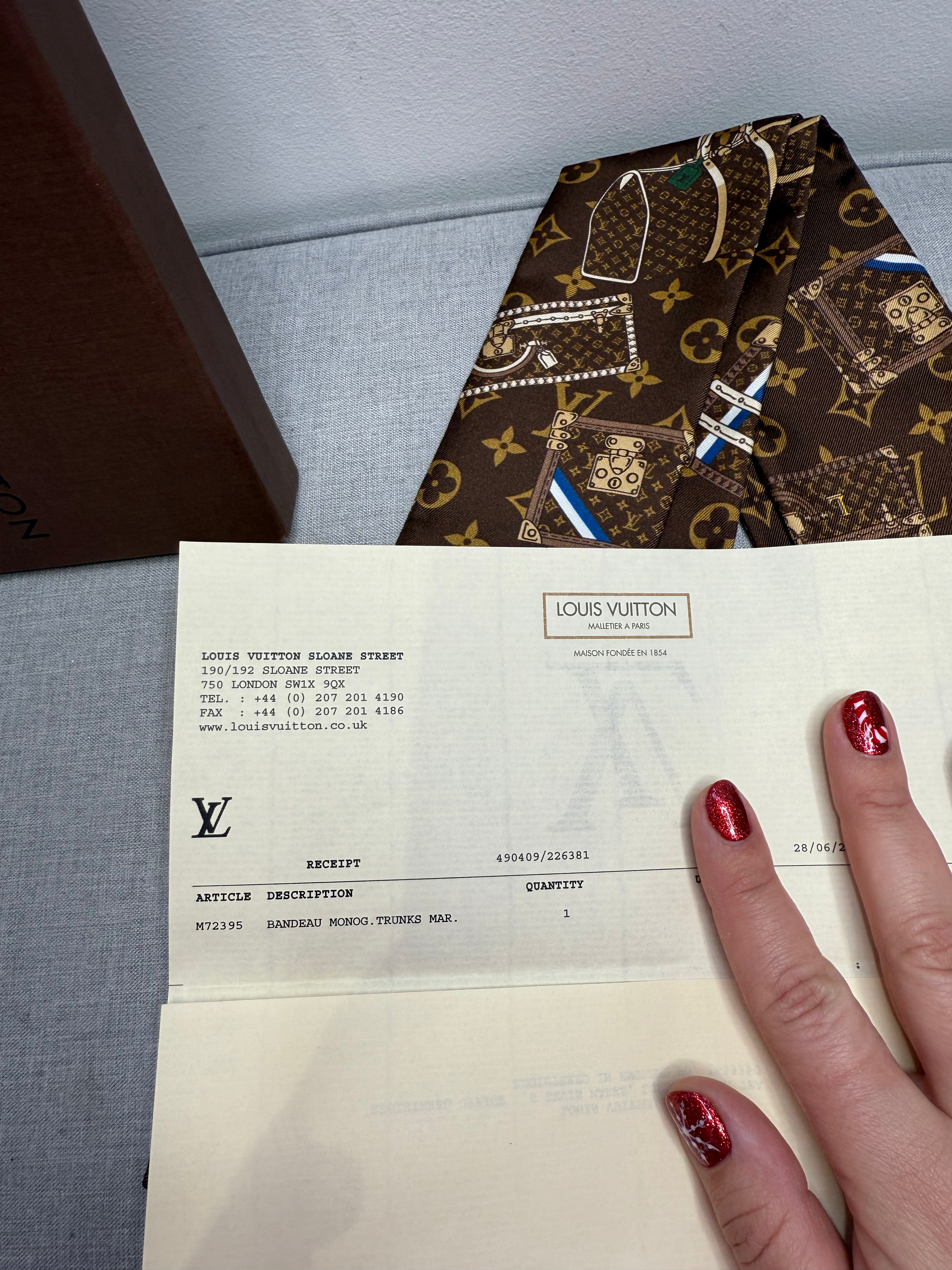 Louis Vuitton Trunks Bandeau Twilly - Brown