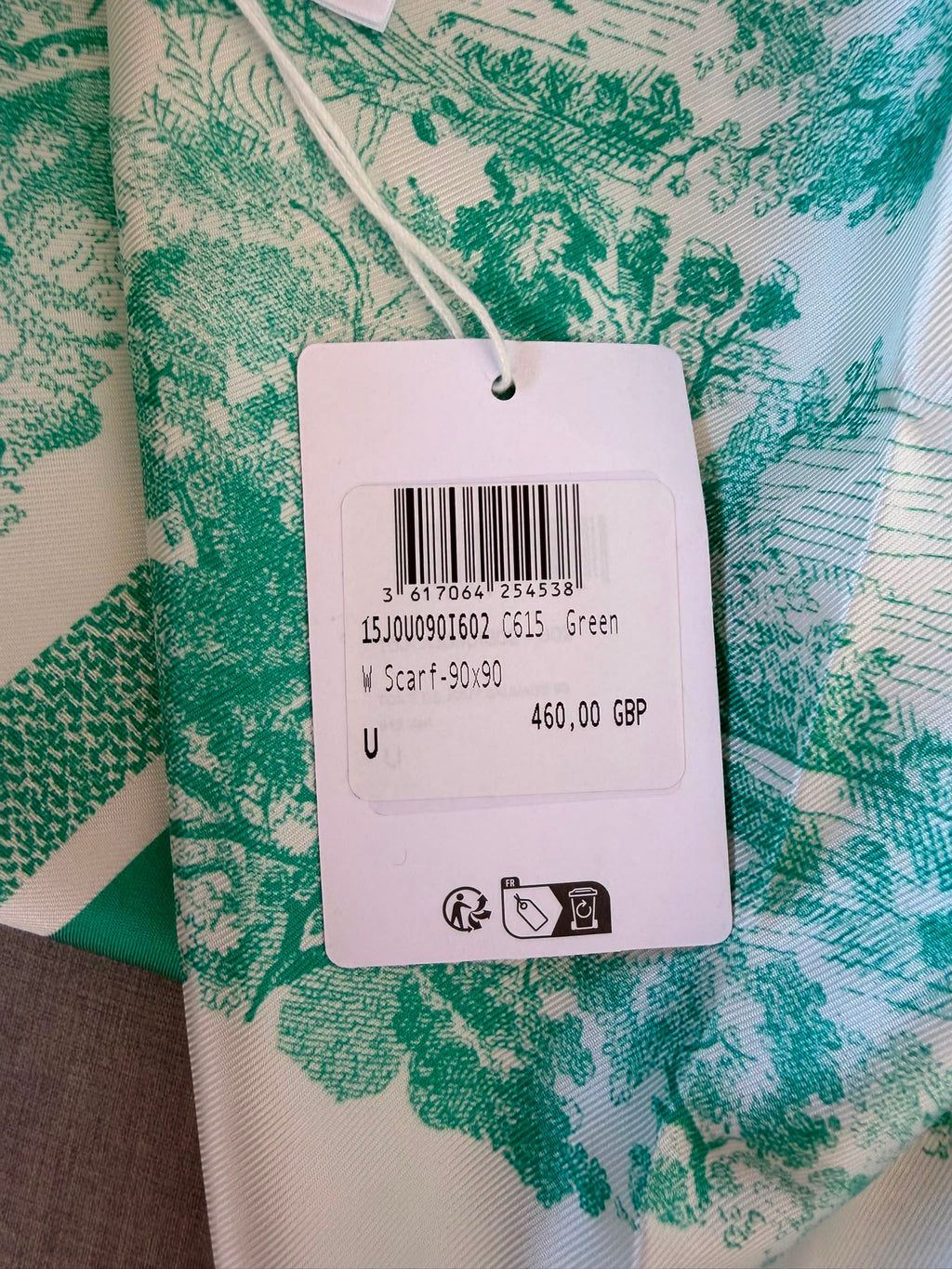 Christian Dior. Toile de Jouy Sauvage 90 Square Scarf