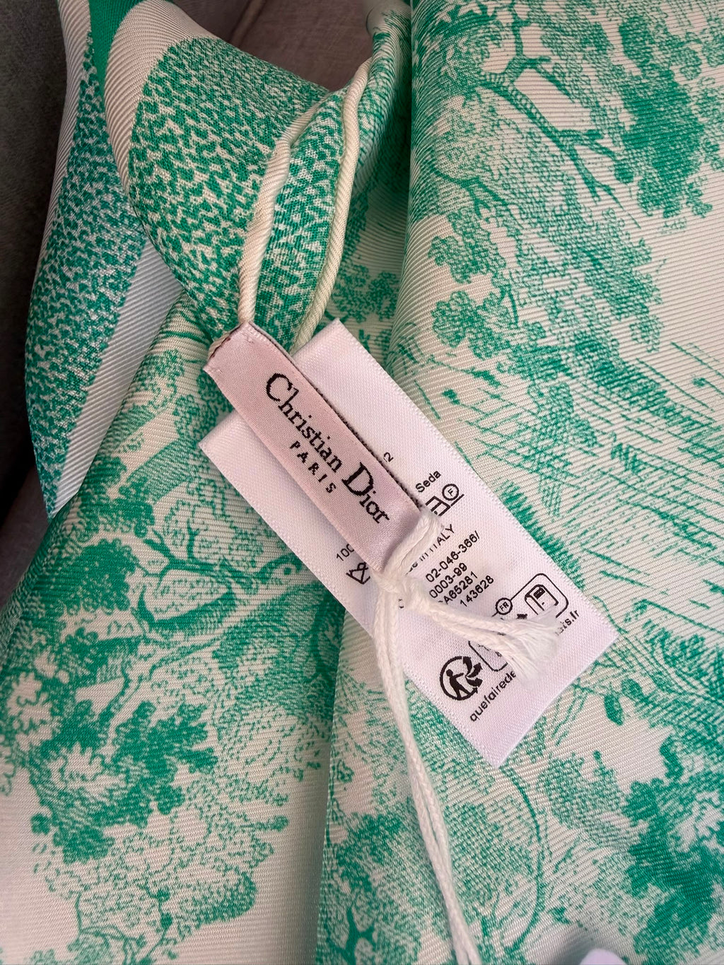 Christian Dior. Toile de Jouy Sauvage 90 Square Scarf