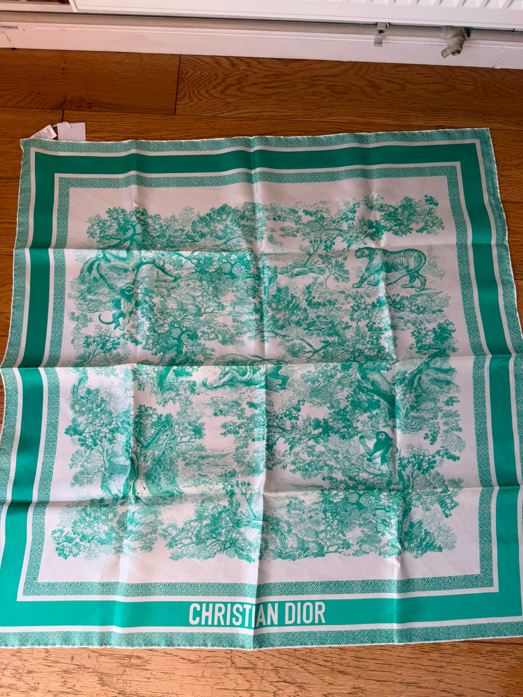 Christian Dior. Toile de Jouy Sauvage 90 Square Scarf