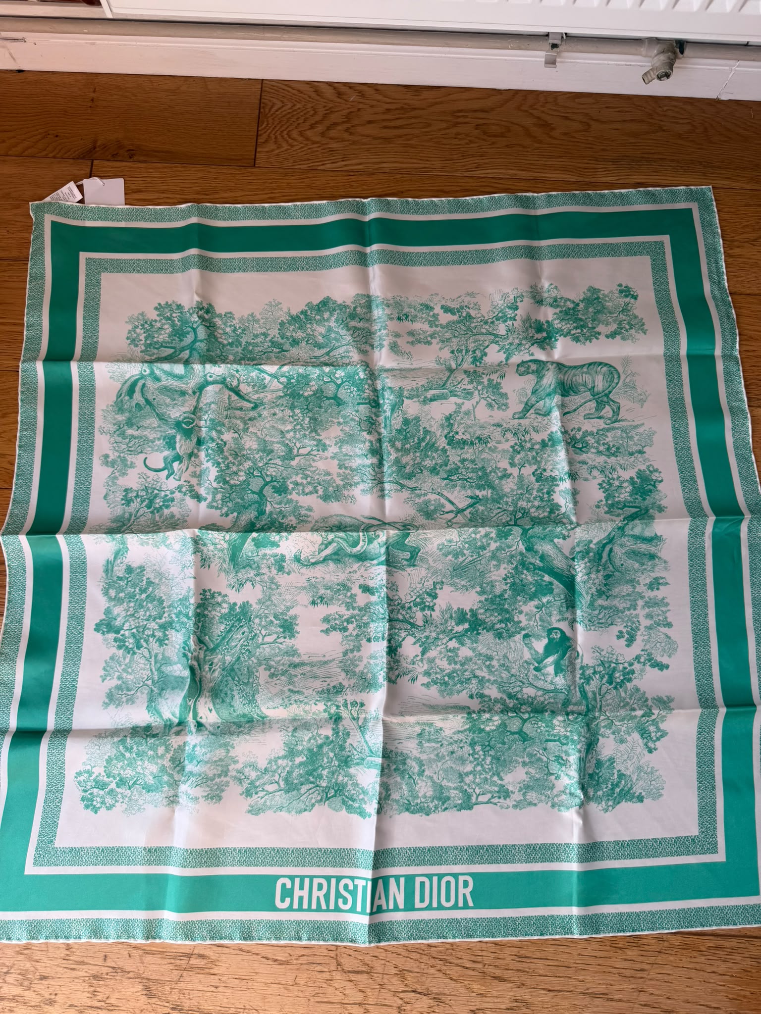 Christian Dior. Toile de Jouy Sauvage 90 Square Scarf