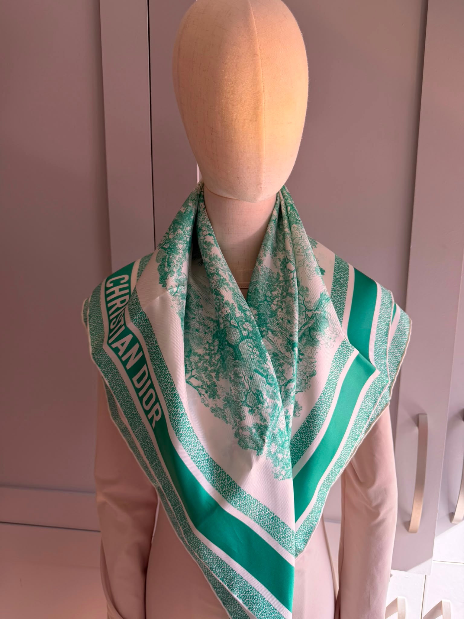 Christian Dior. Toile de Jouy Sauvage 90 Square Scarf