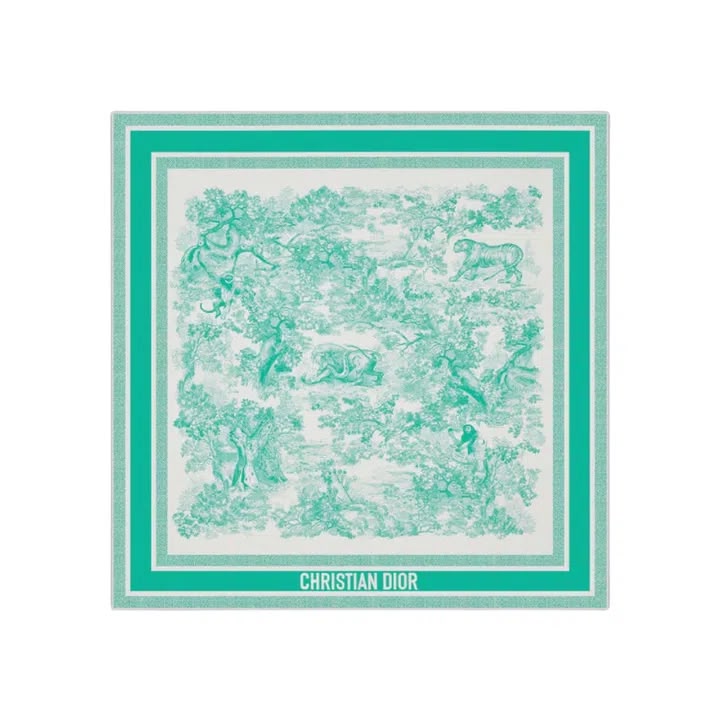 Christian Dior. Toile de Jouy Sauvage 90 Square Scarf