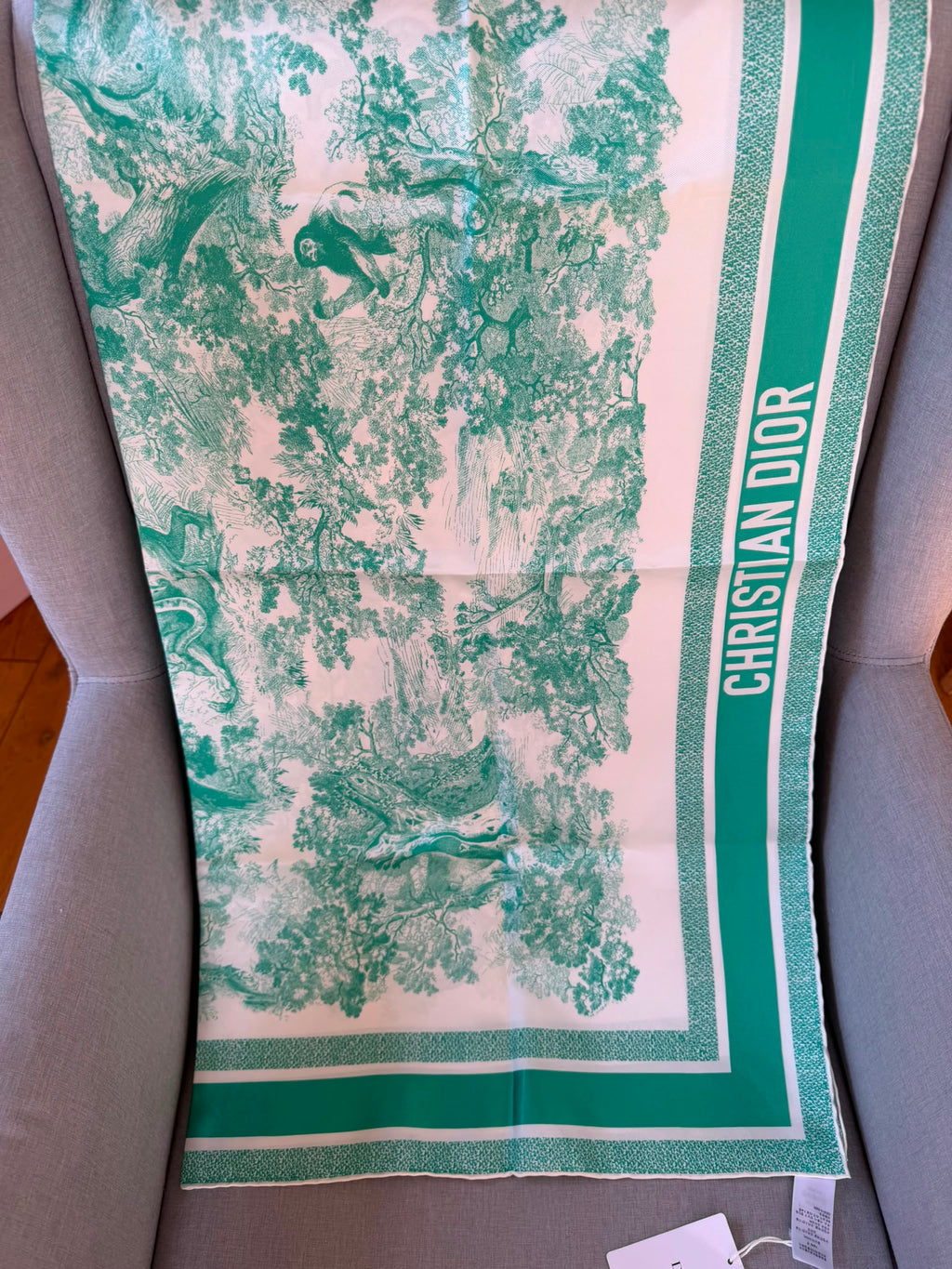 Christian Dior. Toile de Jouy Sauvage 90 Square Scarf