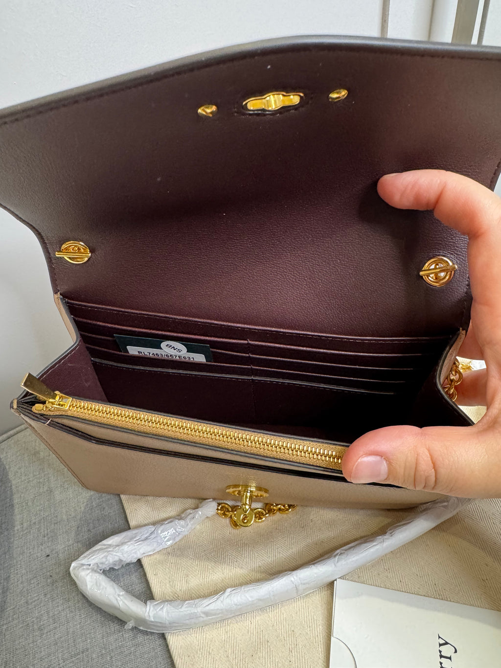 New Mulberry Small Darley in Maple with Goldtone Hardwear