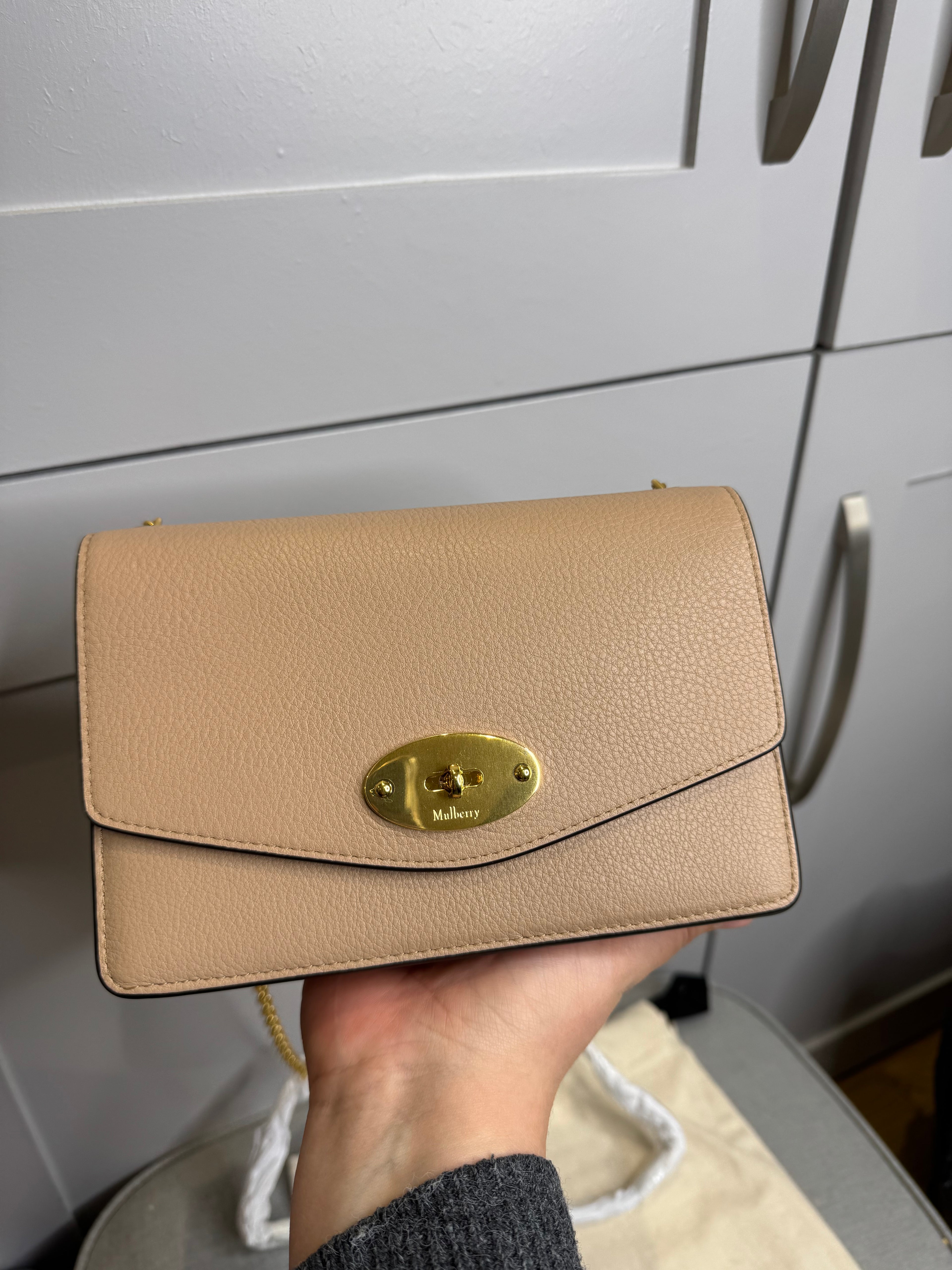 New Mulberry Small Darley in Maple with Goldtone Hardwear