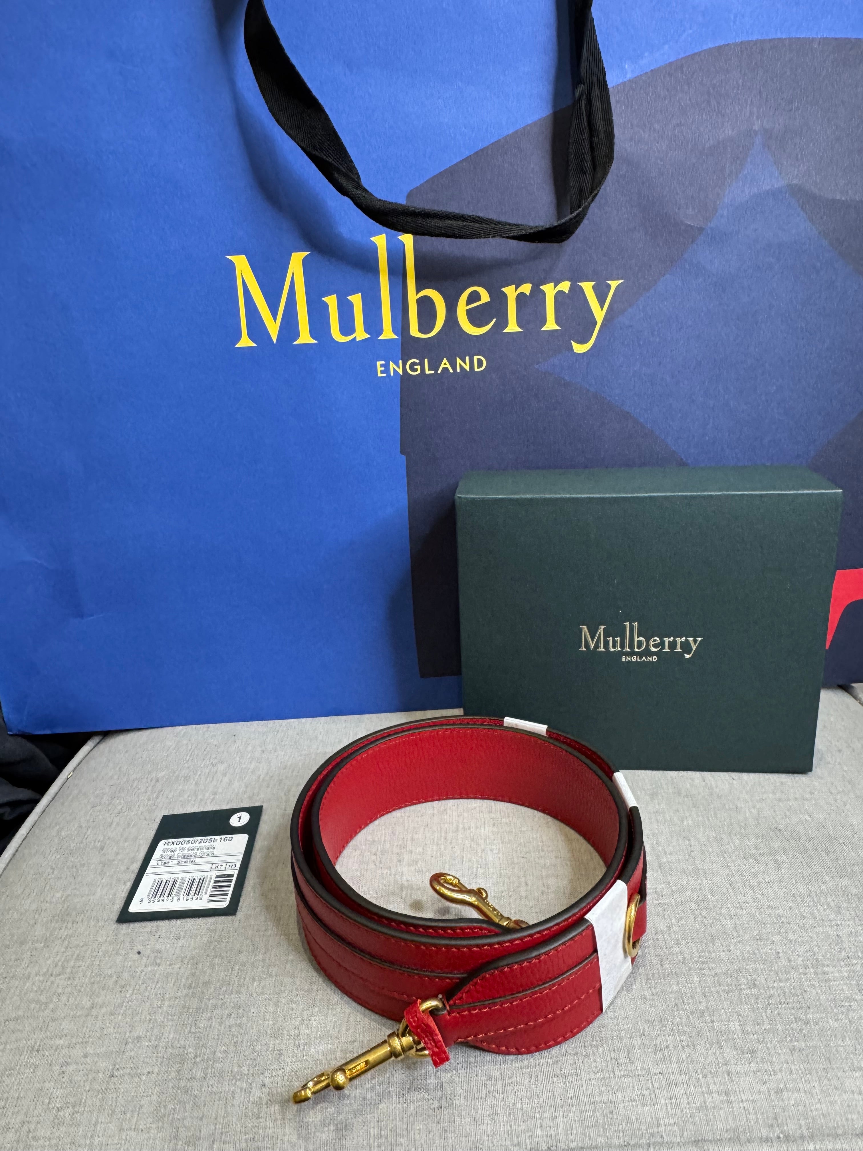New Mulberry Personalisation Leather Shoulder Bag Strap