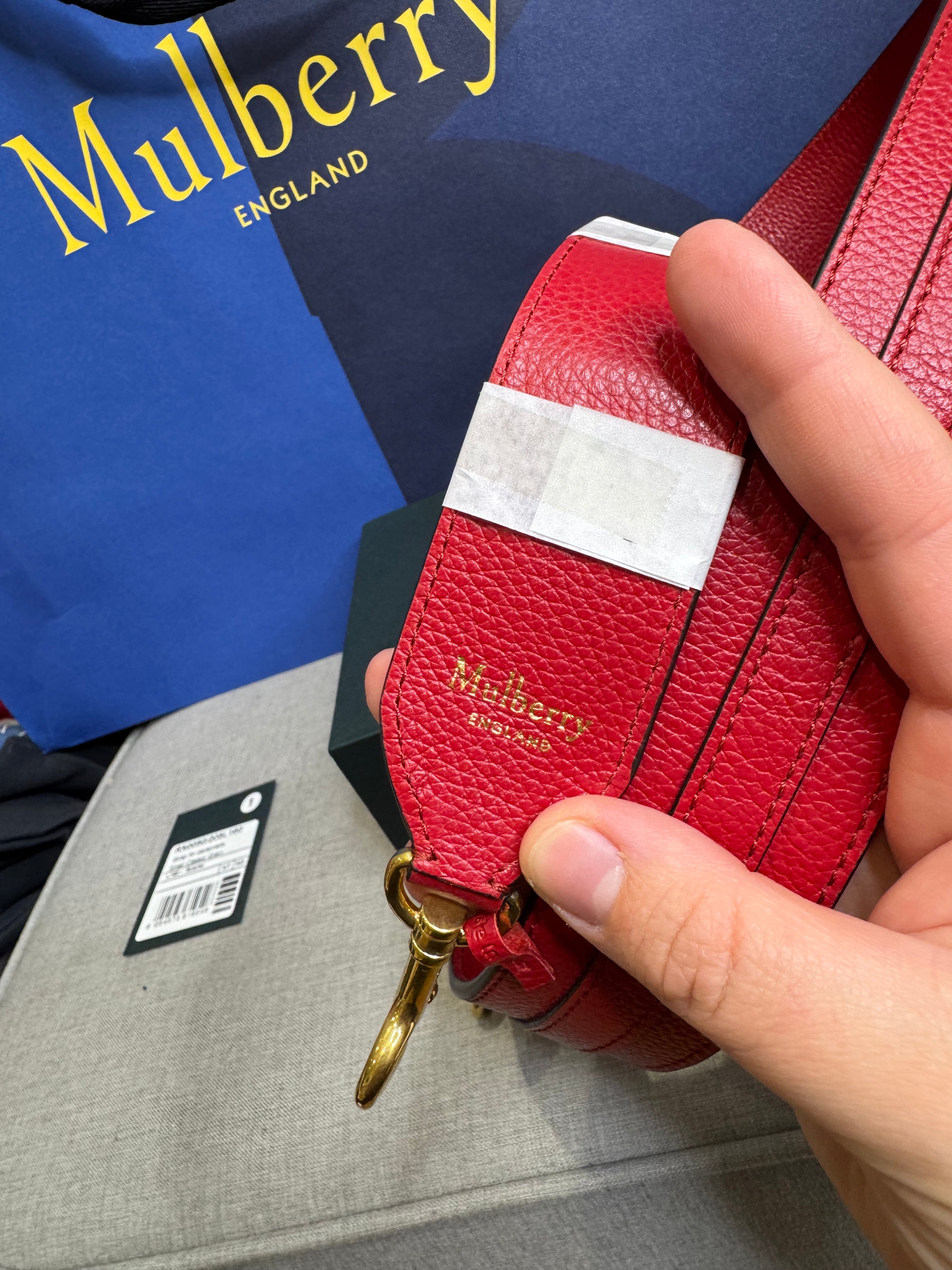 New Mulberry Personalisation Leather Shoulder Bag Strap