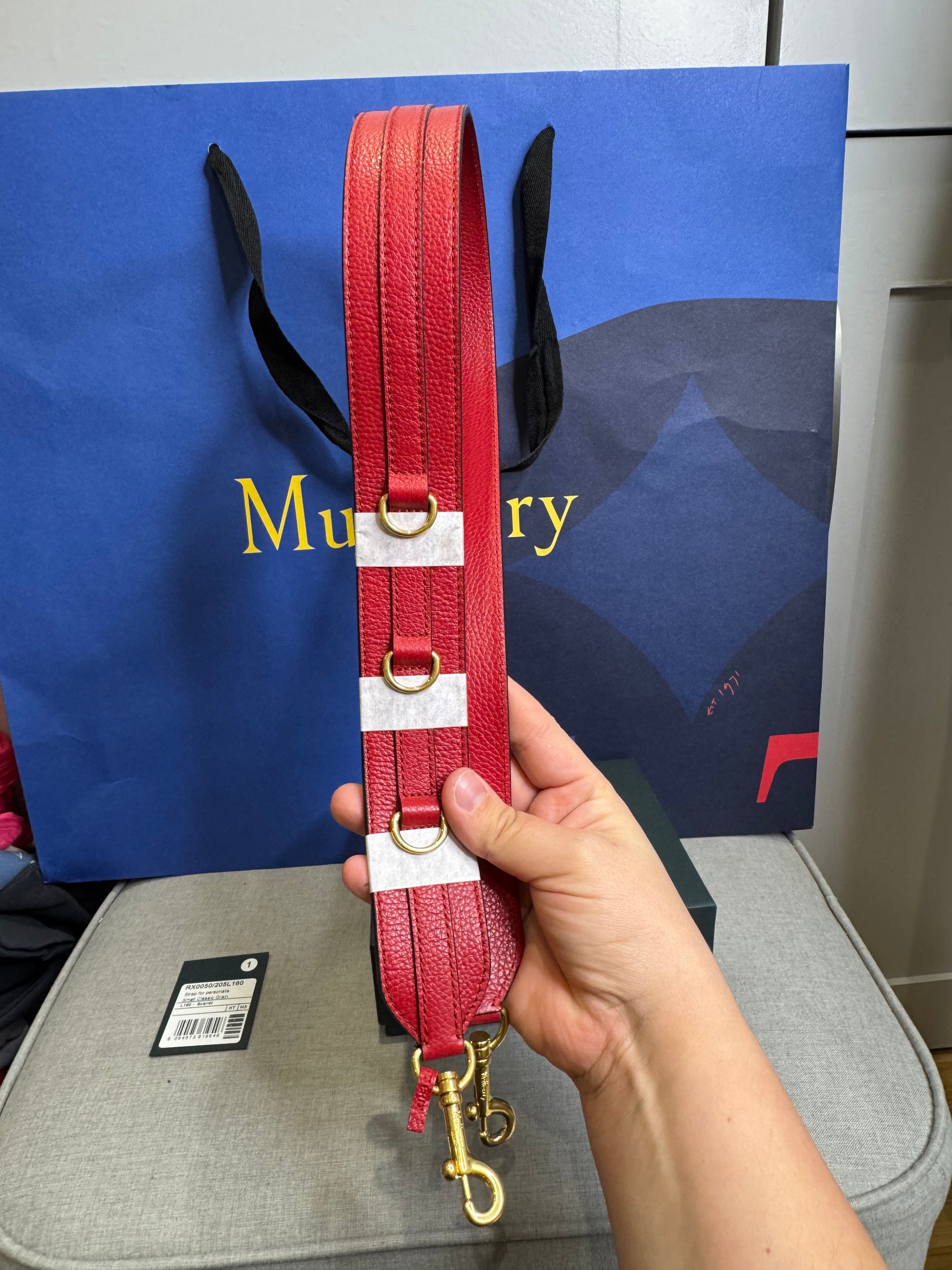 New Mulberry Personalisation Leather Shoulder Bag Strap