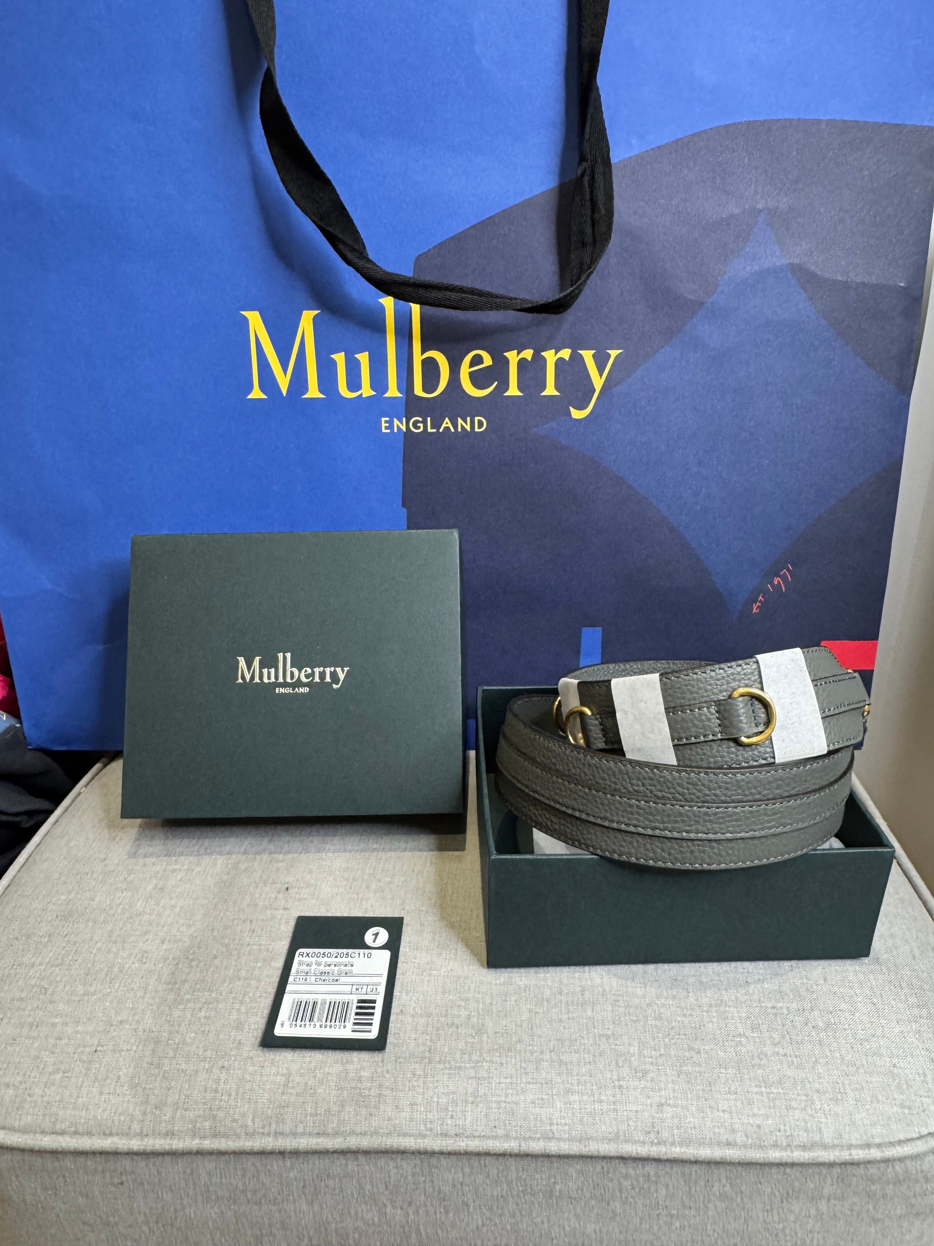 New Mulberry Personalisation Leather Shoulder Bag Strap