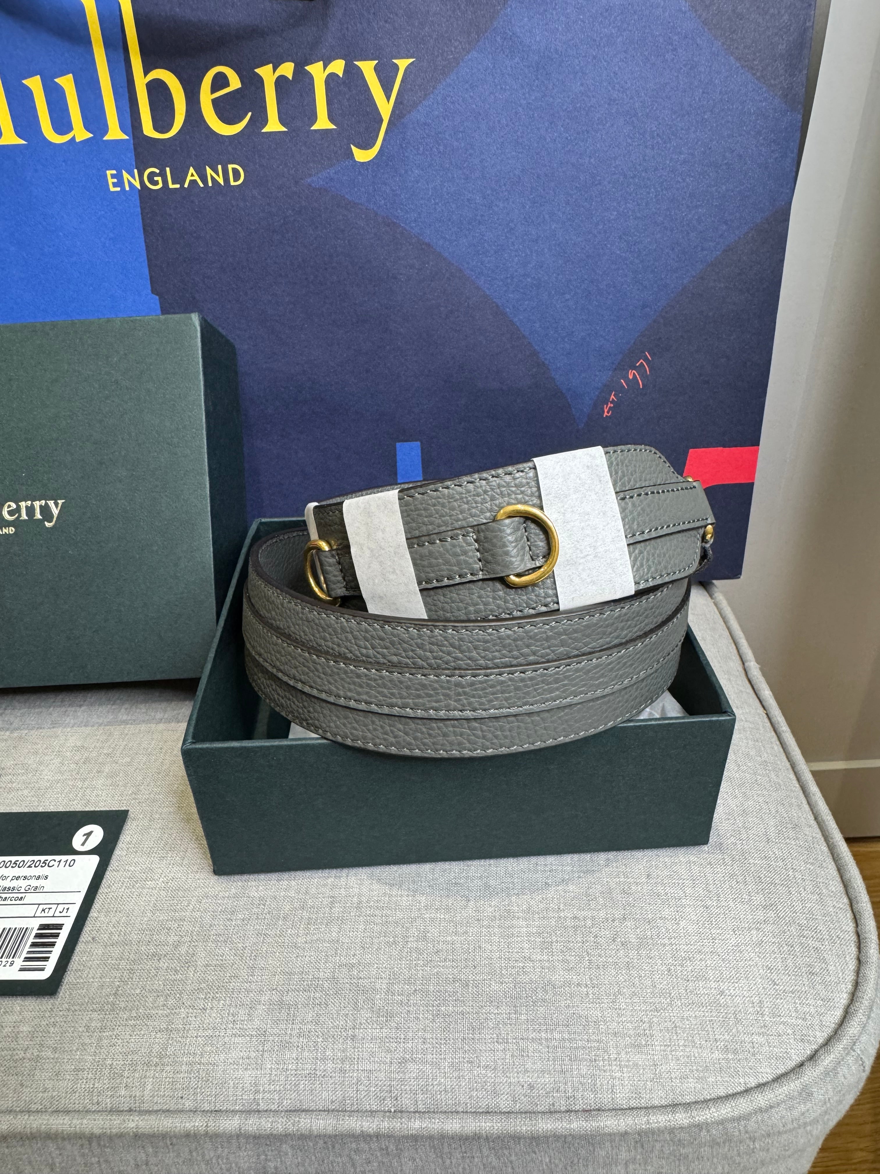 New Mulberry Personalisation Leather Shoulder Bag Strap